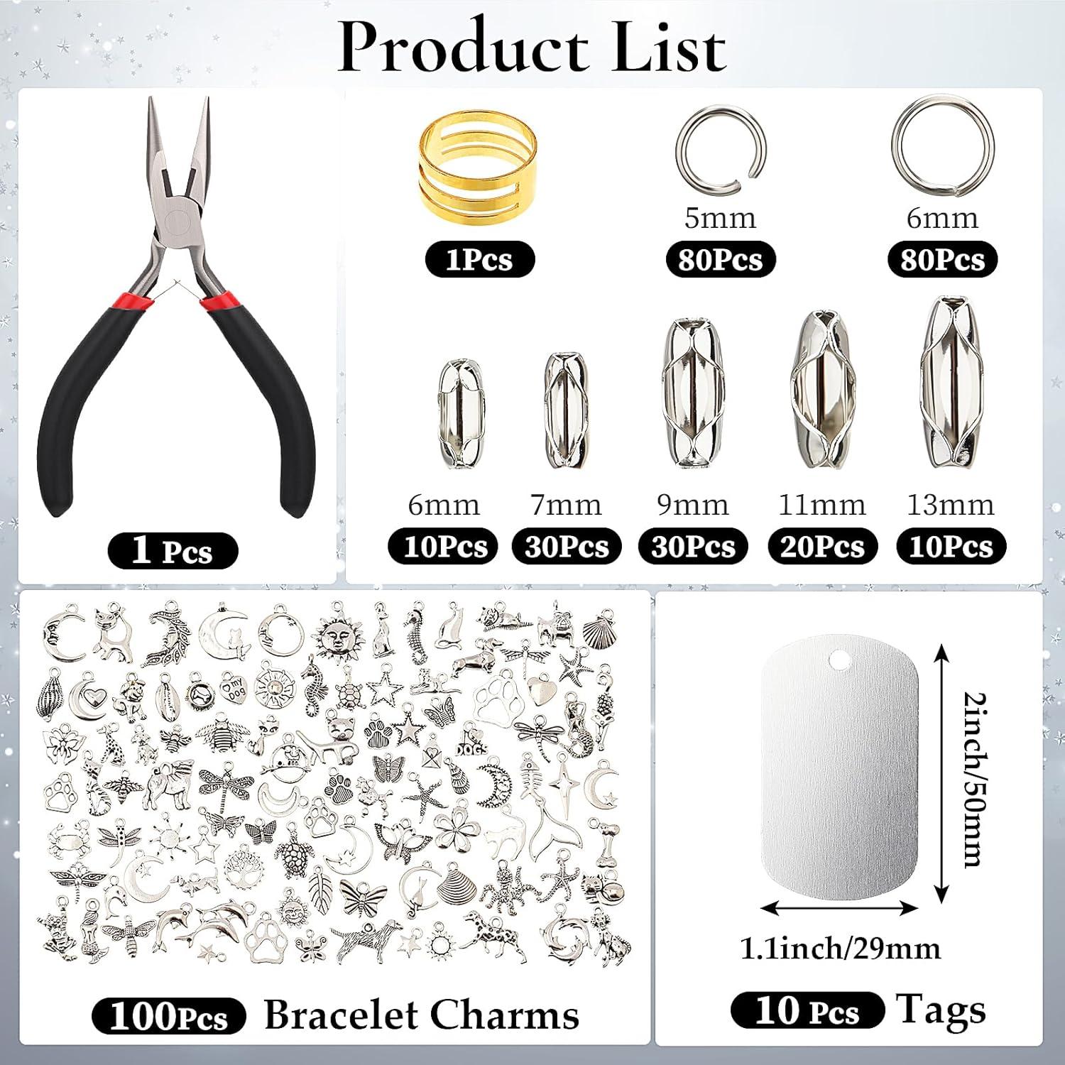 Kit de Fabricación de Joyas DIY Landical 27m Cadenas y Accesorios