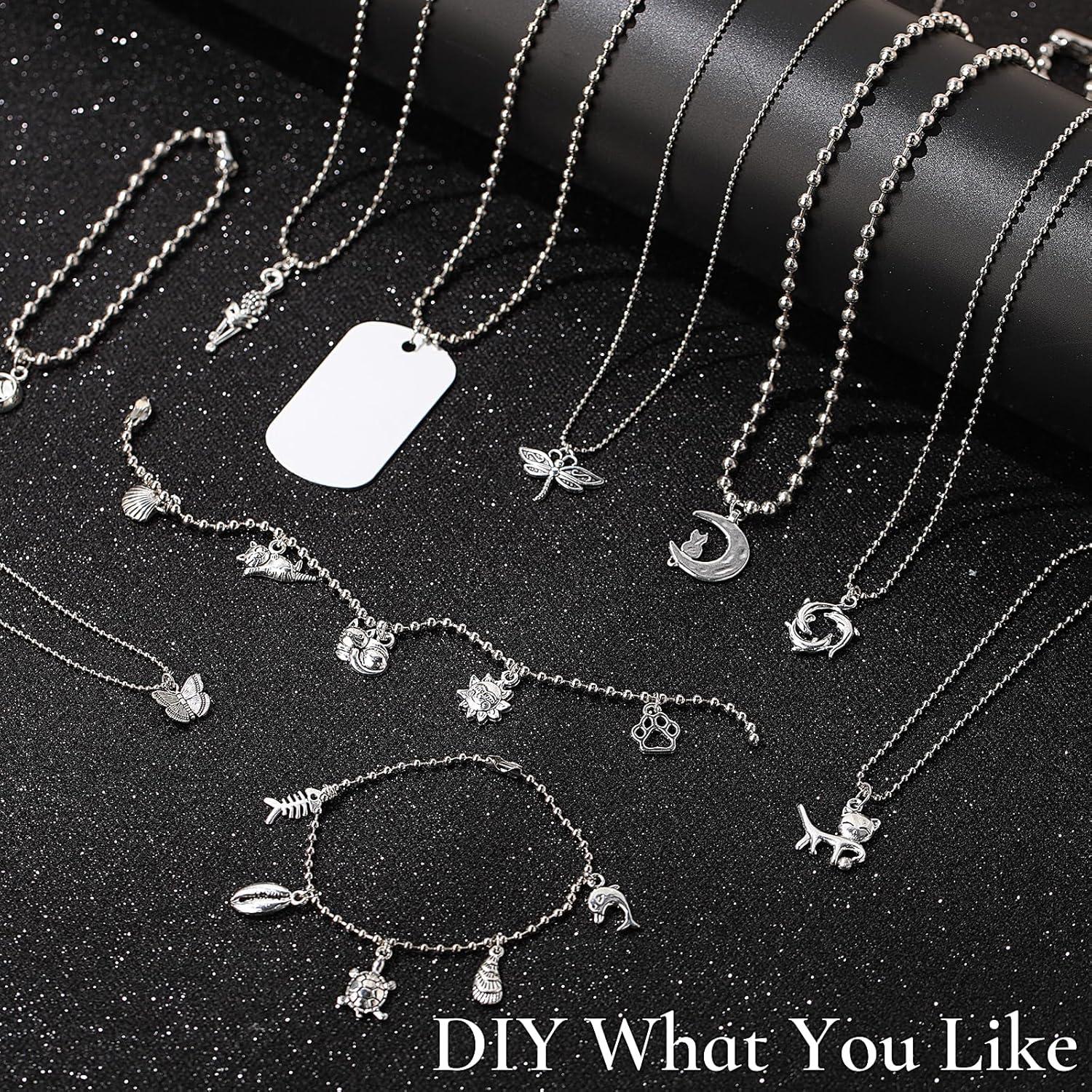 Kit de Fabricación de Joyas DIY Landical 27m Cadenas y Accesorios