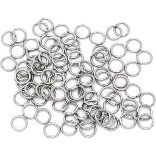 Conectores de Anillas Abiertas Valyria 500pcs Acero Inoxidable 7mm