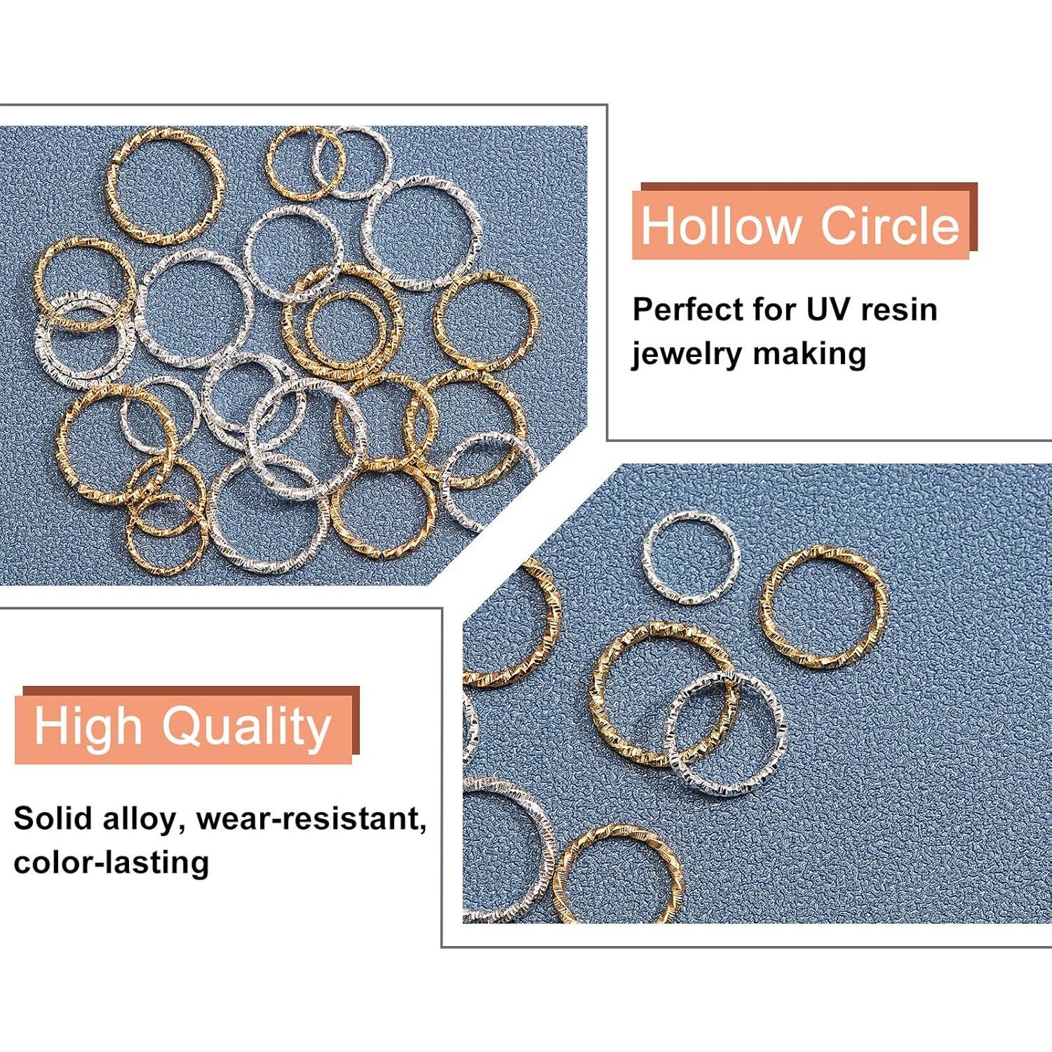 Anillas Abiertas Retorcidas PH PandaHall 300pcs Doradas Plateadas