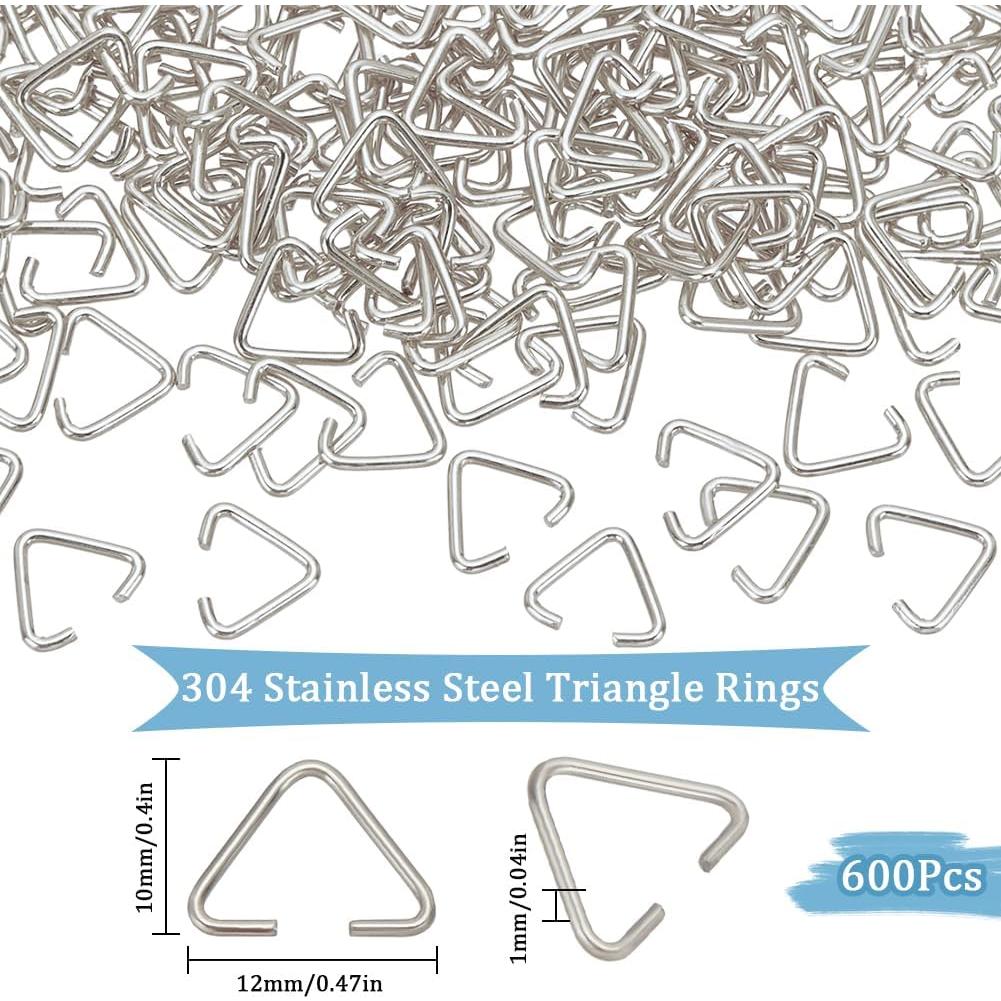 600 Anillos de Salto Abiertos SOFPLATE 12mm Acero Inoxidable