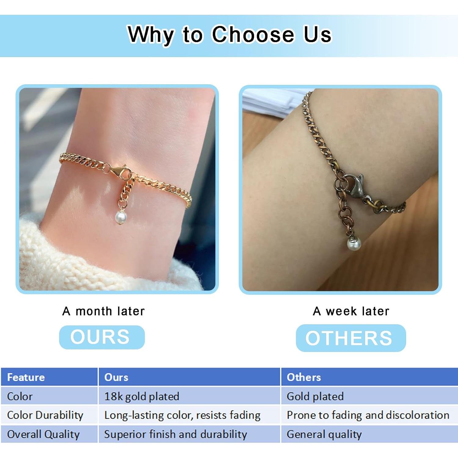 Anillas de Salto Abiertas CREATZONE 8mm Baño de Oro 18K 400pcs