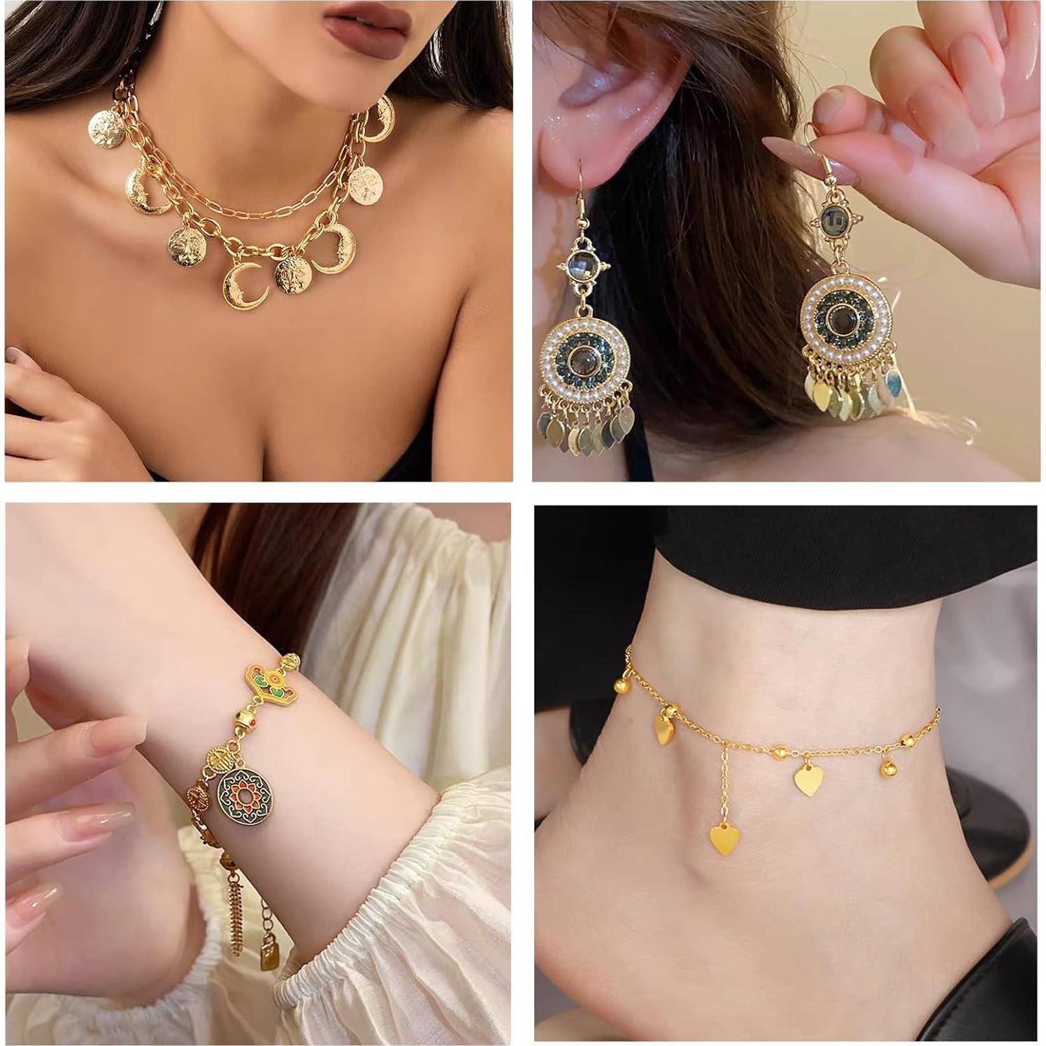 Anillas de Salto Abiertas CREATZONE 8mm Baño de Oro 18K 400pcs