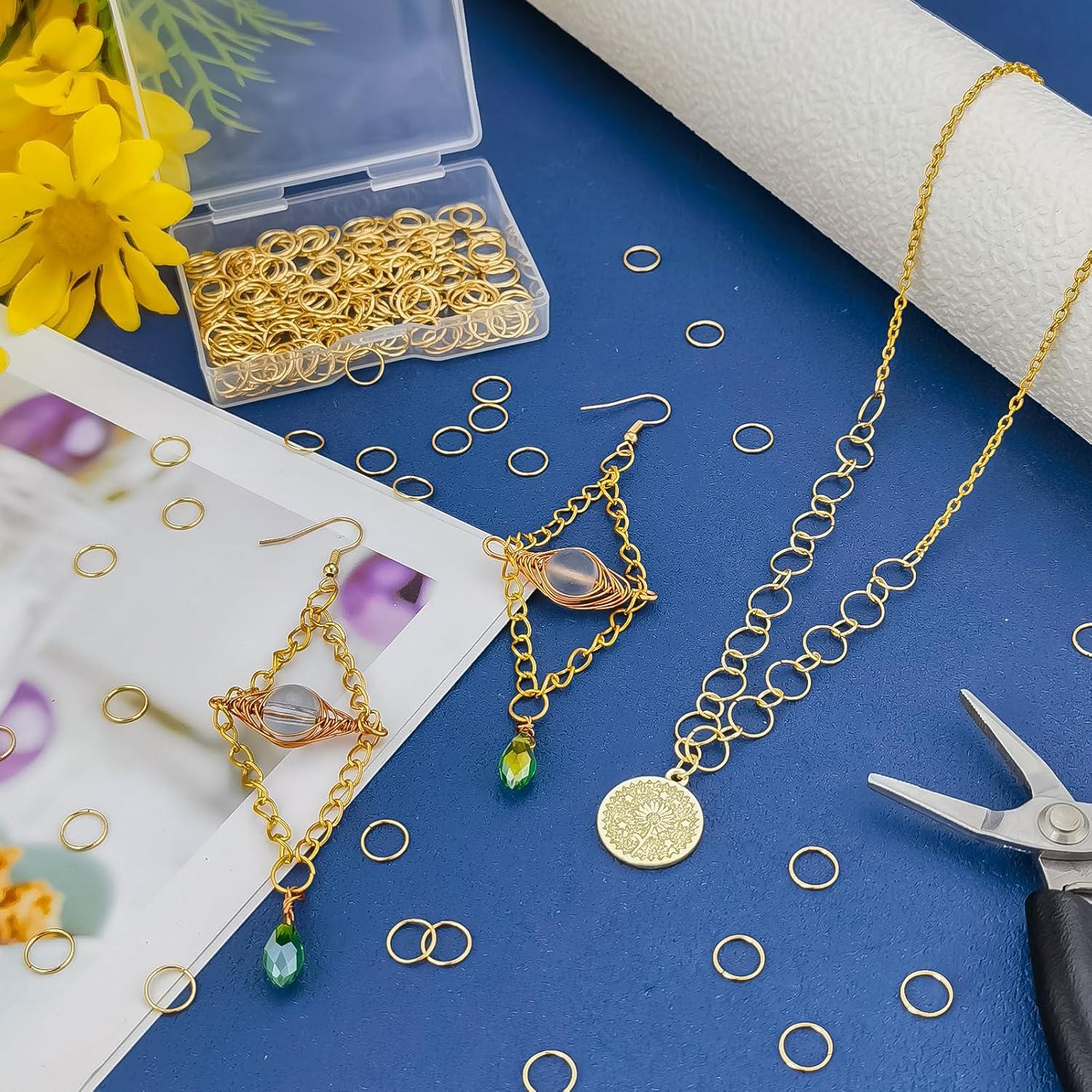 Anillas de Salto Abiertas CREATZONE 8mm Baño de Oro 18K 400pcs