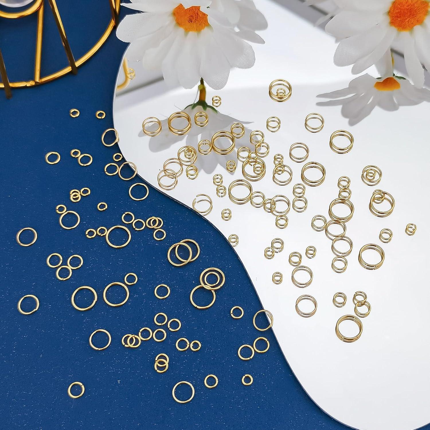 Anillas de Salto Abiertas CREATZONE 8mm Baño de Oro 18K 400pcs