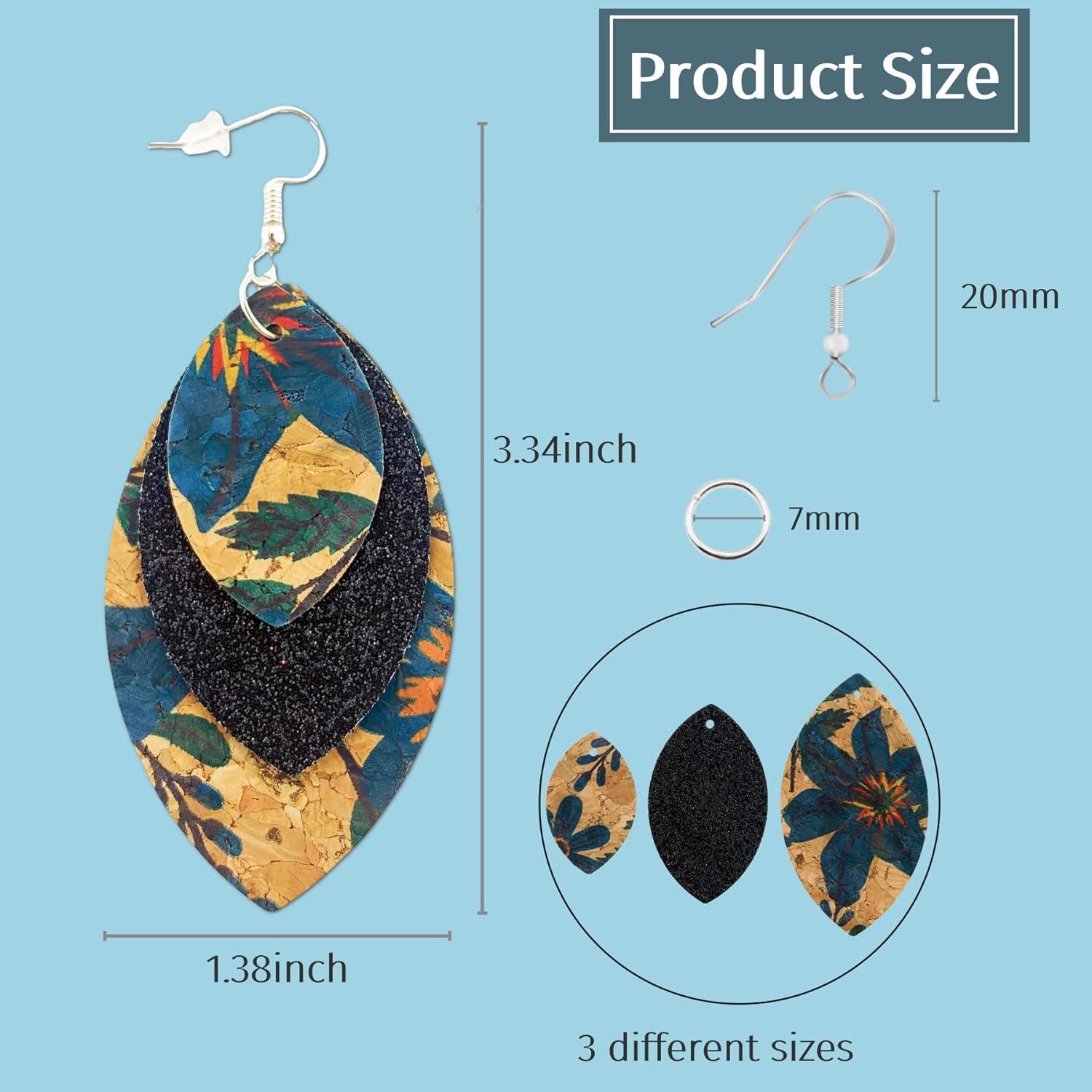 Kit de 321 Piezas para Hacer Pendientes AOUXSEEM - Cuero Sintético