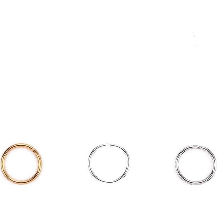 Anillas Abiertas de Plata Beadia 0.9x10mm 200pcs para Joyería DIY