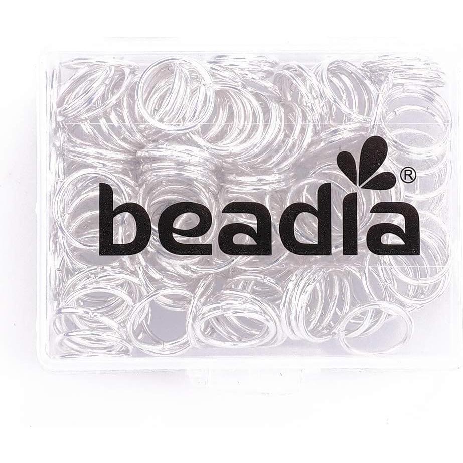 Anillas Abiertas de Plata Beadia 0.9x10mm 200pcs para Joyería DIY