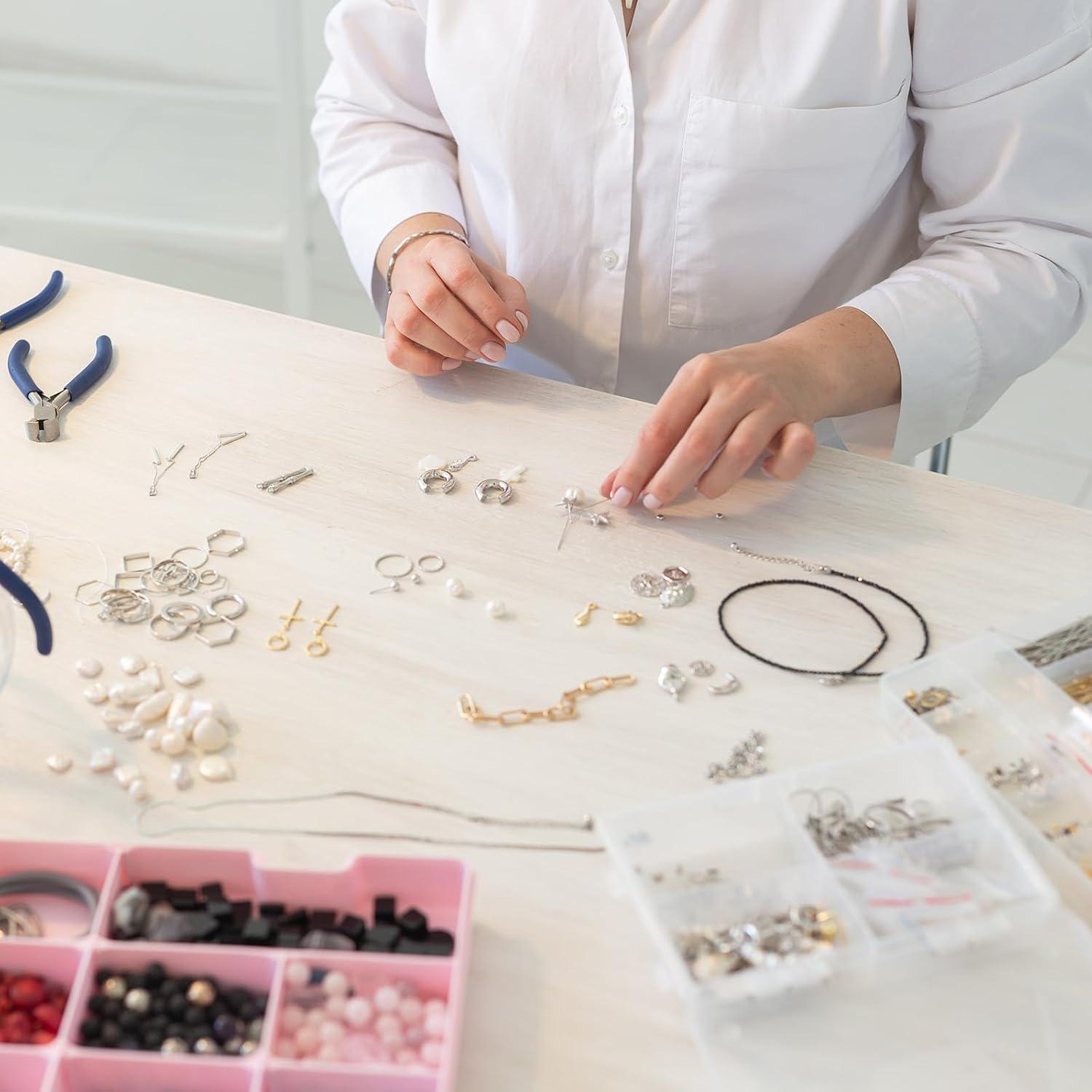 Anillas Abiertas de Metal uxcell 50Pcs 18mm Dorado Claro