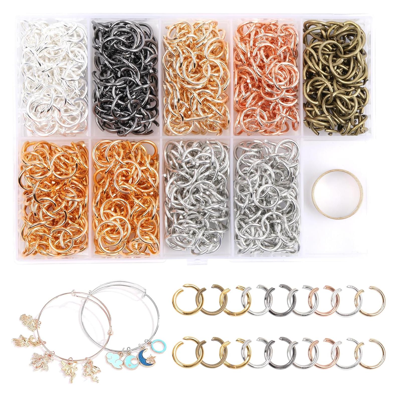 Anillas de Salto Abiertas GMMA 10mm 1000 Pcs 7 Colores