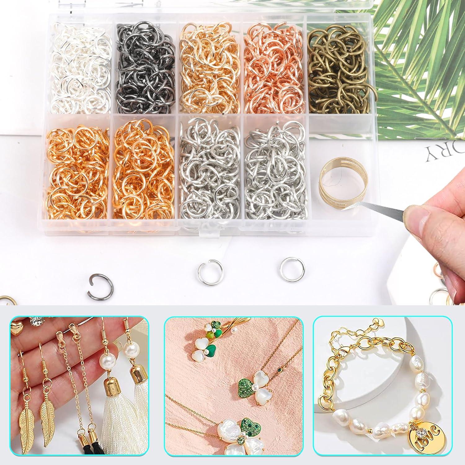 Anillas de Salto Abiertas GMMA 10mm 1000 Pcs 7 Colores