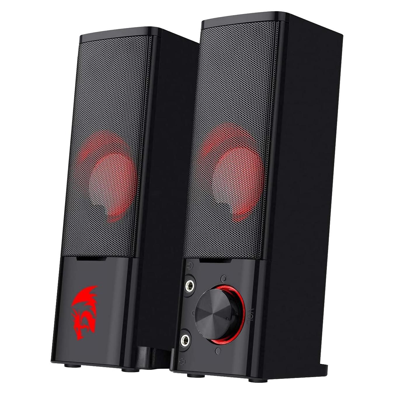 Altavoces Redragon GS550 2.0 Canales USB con LED Rojo