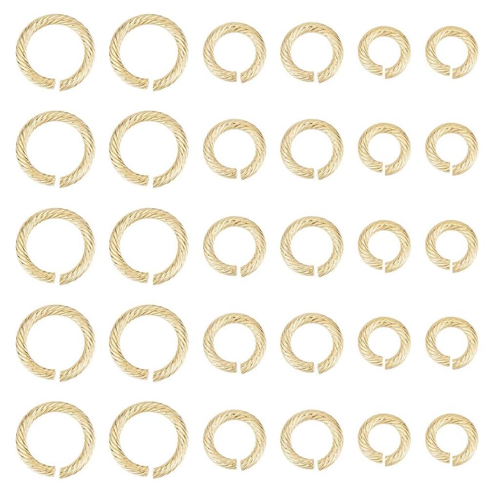 Anillas Abiertas de Acero Inoxidable UNICRAFTALE 30 Pcs 6-11mm