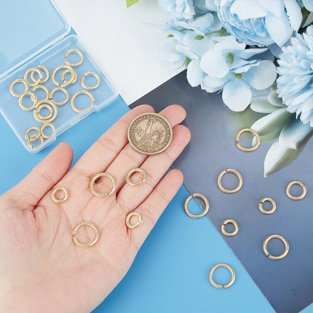 Anillas Abiertas de Acero Inoxidable UNICRAFTALE 30 Pcs 6-11mm