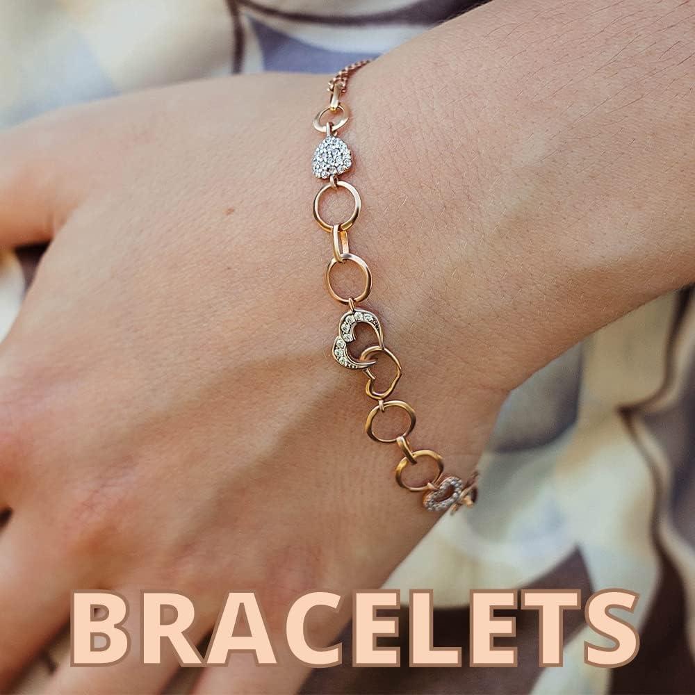 Anillas de Salto Abiertas Mandala Crafts Oro Rosa 1200 Piezas