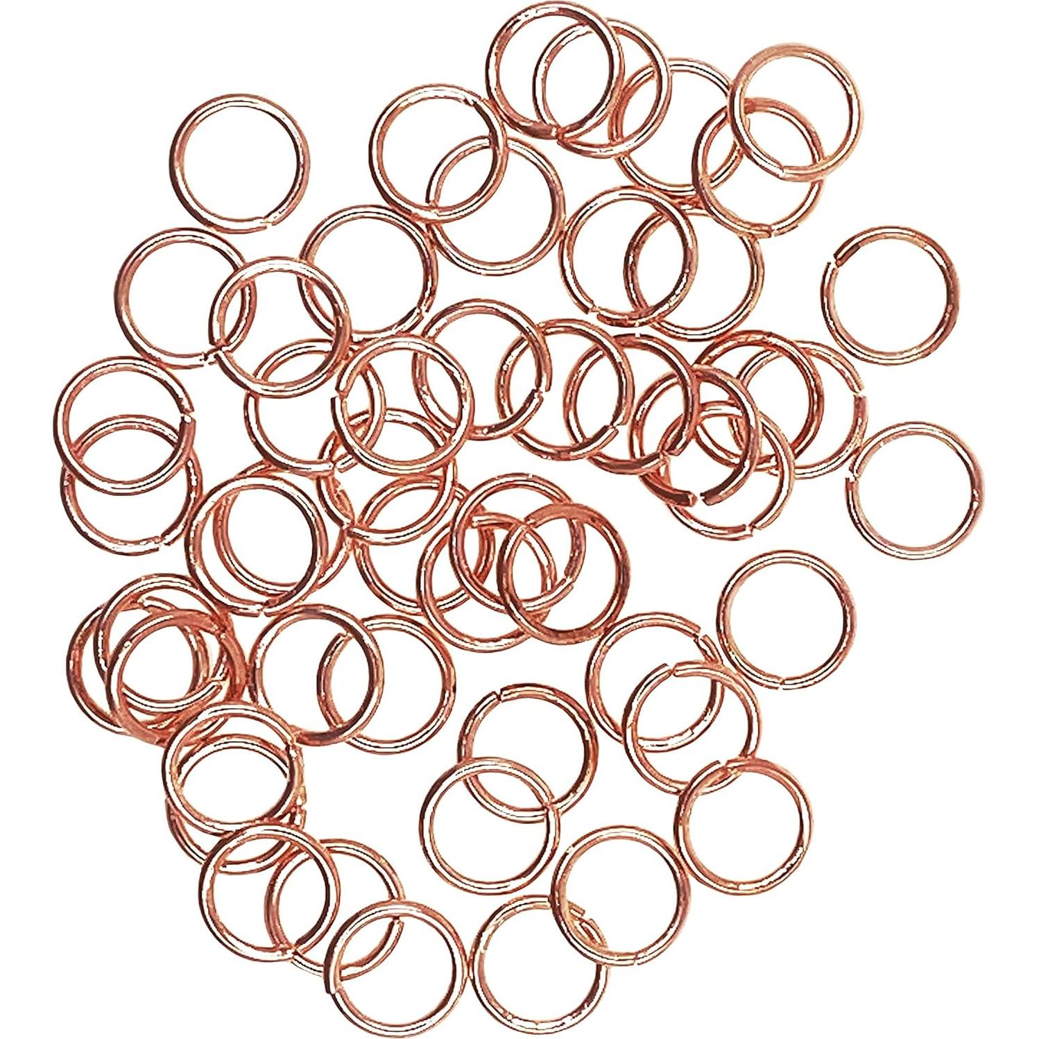 Anillas de Salto Abiertas Mandala Crafts Oro Rosa 1200 Piezas