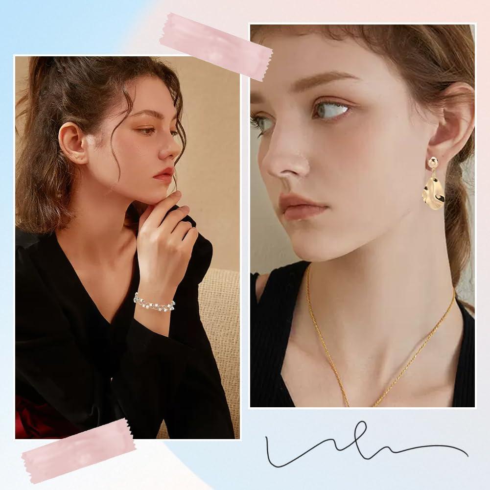 Anillas Abiertas Doradas SUNNYCLUE 800 Pcs Acero Inoxidable