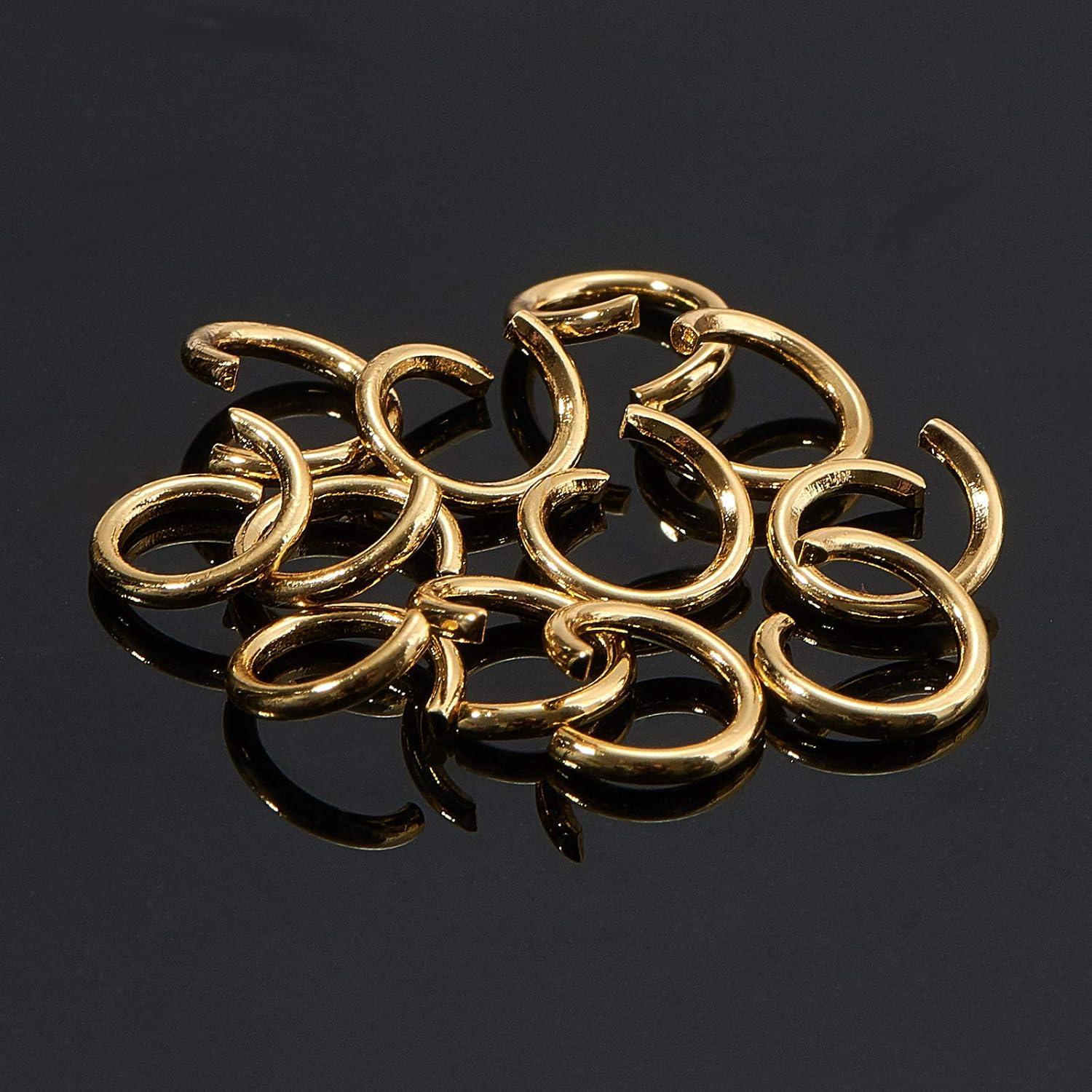 Anillas Abiertas Doradas 7mm 200 Pcs DanLingJewelry