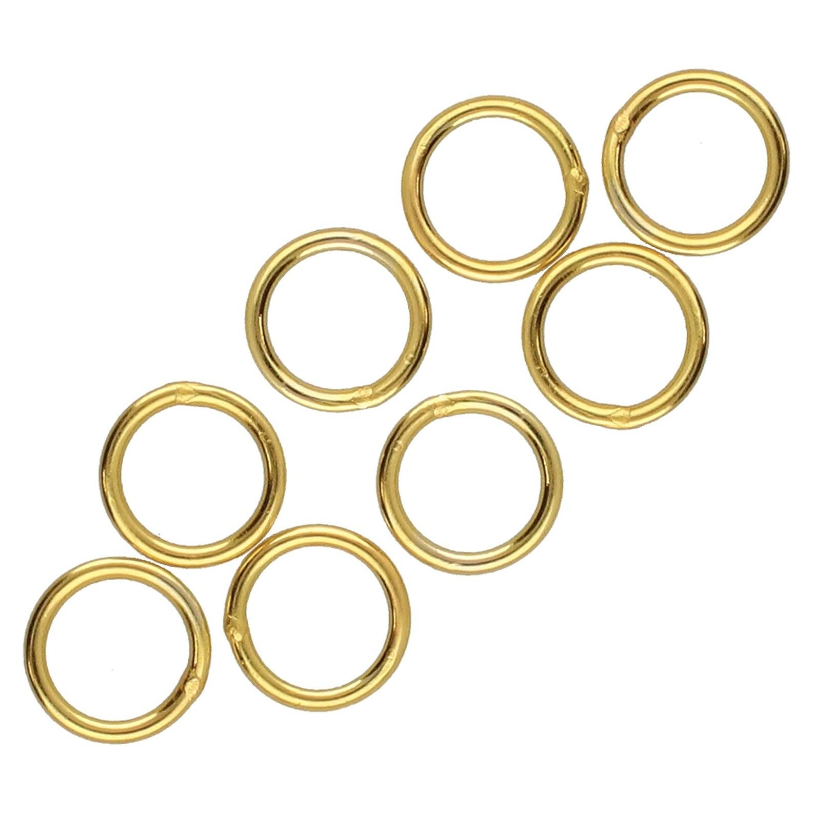 Anillas de Salto Soldadas The Beadsmith 8mm Oro 0.92mm 8 Piezas