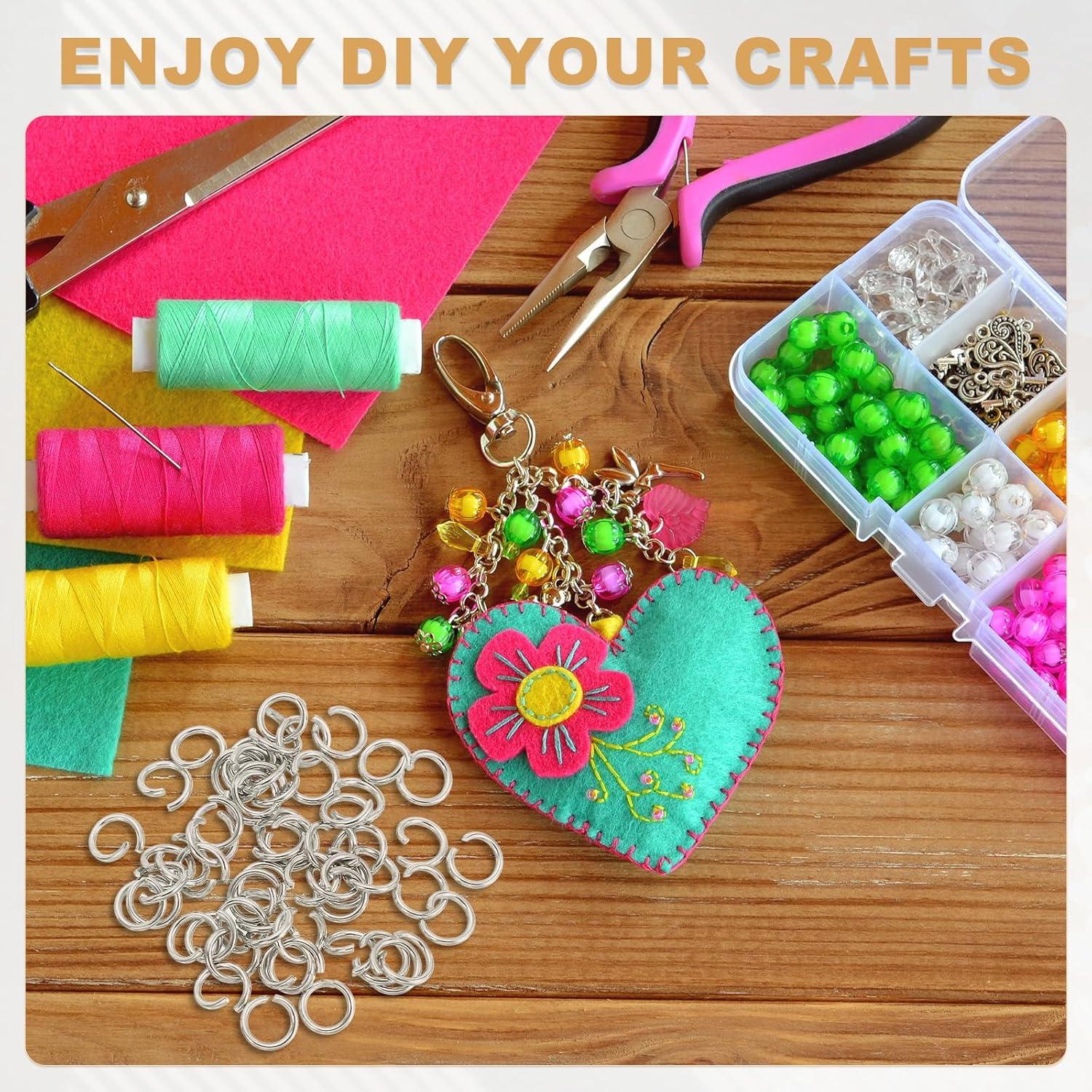 350 Anillas Abiertas Acero Inoxidable uxcell 5mm 0.8mm Grosor