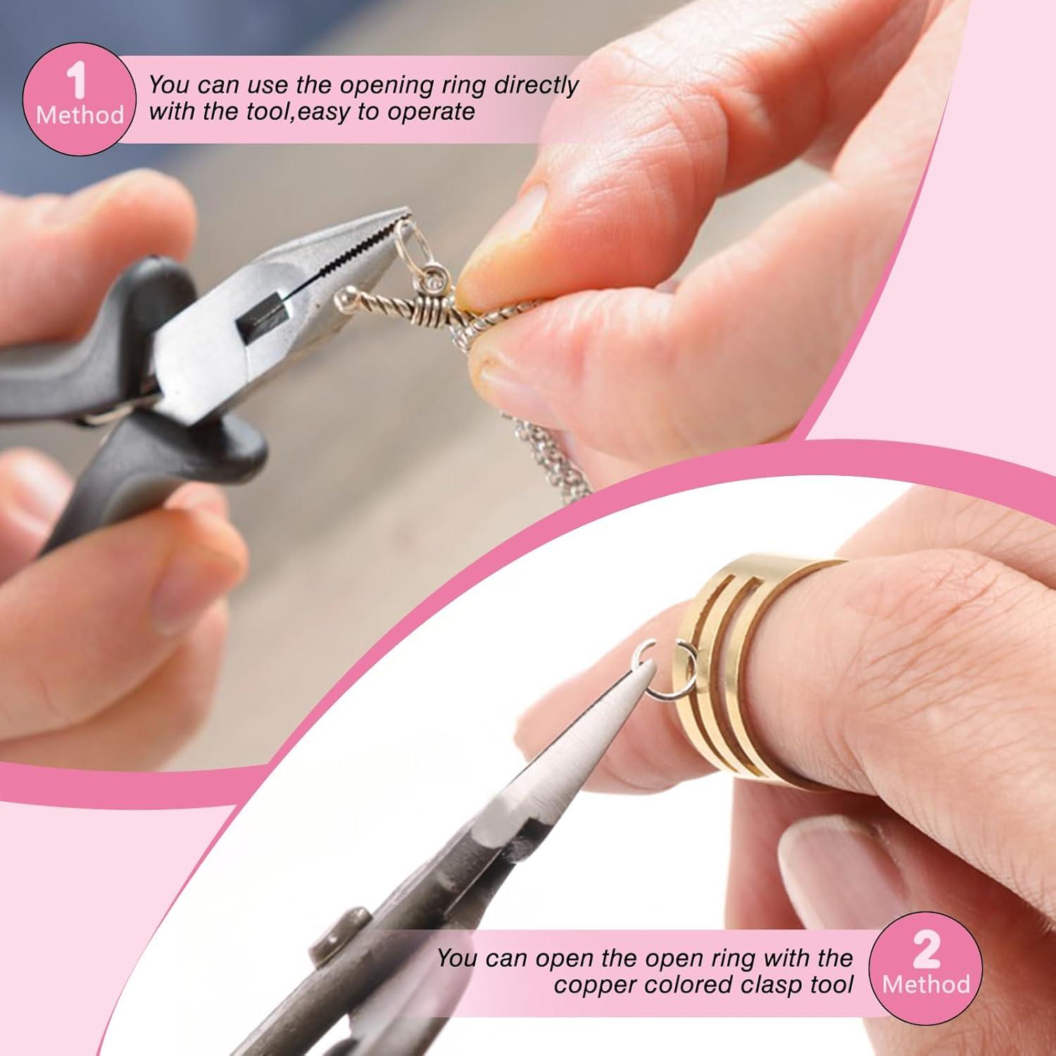 TOAOB 2300 Anillas Abiertas de Metal 5-10mm para Joyería DIY