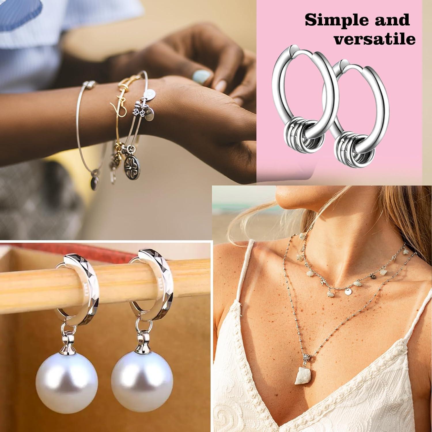 TOAOB 2300 Anillas Abiertas de Metal 5-10mm para Joyería DIY