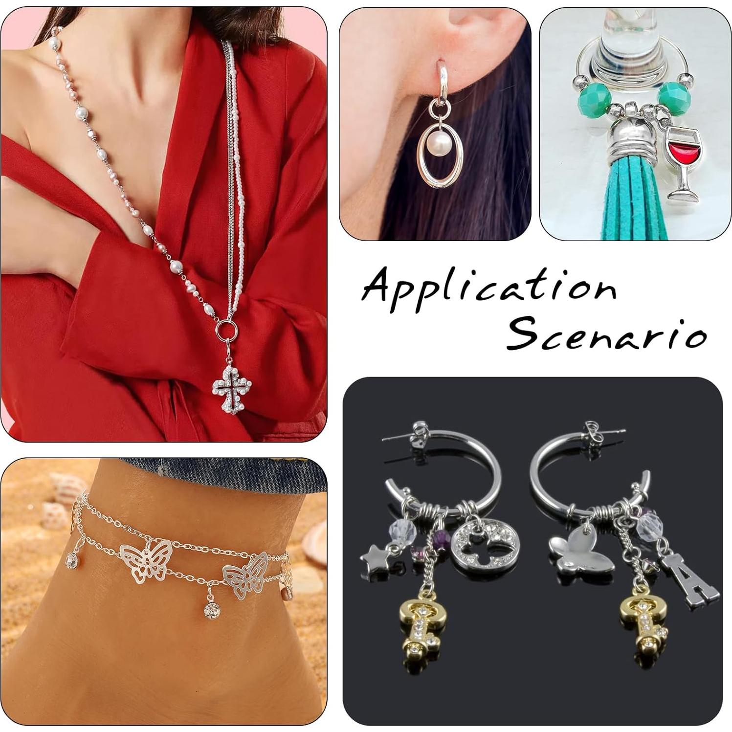 TOAOB 2300 Anillas Abiertas de Metal 5-10mm para Joyería DIY