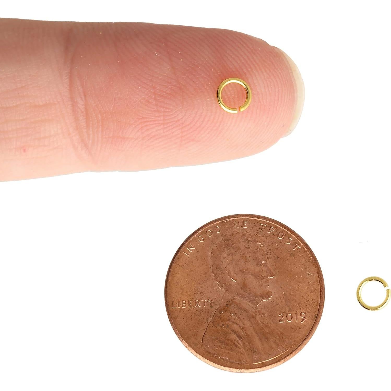 Anillas Abiertas The Beadsmith 4mm Baño de Oro 144 Piezas