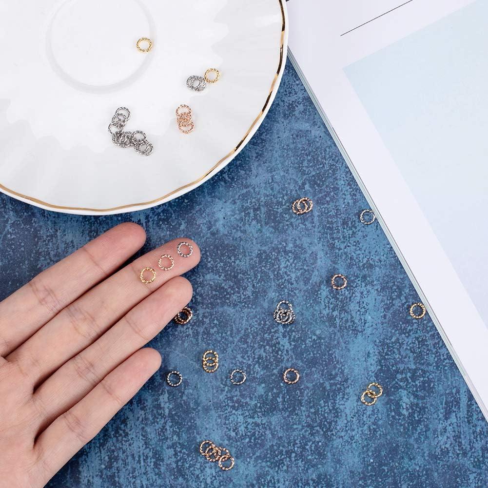 Anillas Abiertas Retorcidas UNICRAFTALE 90pcs Acero Inoxidable