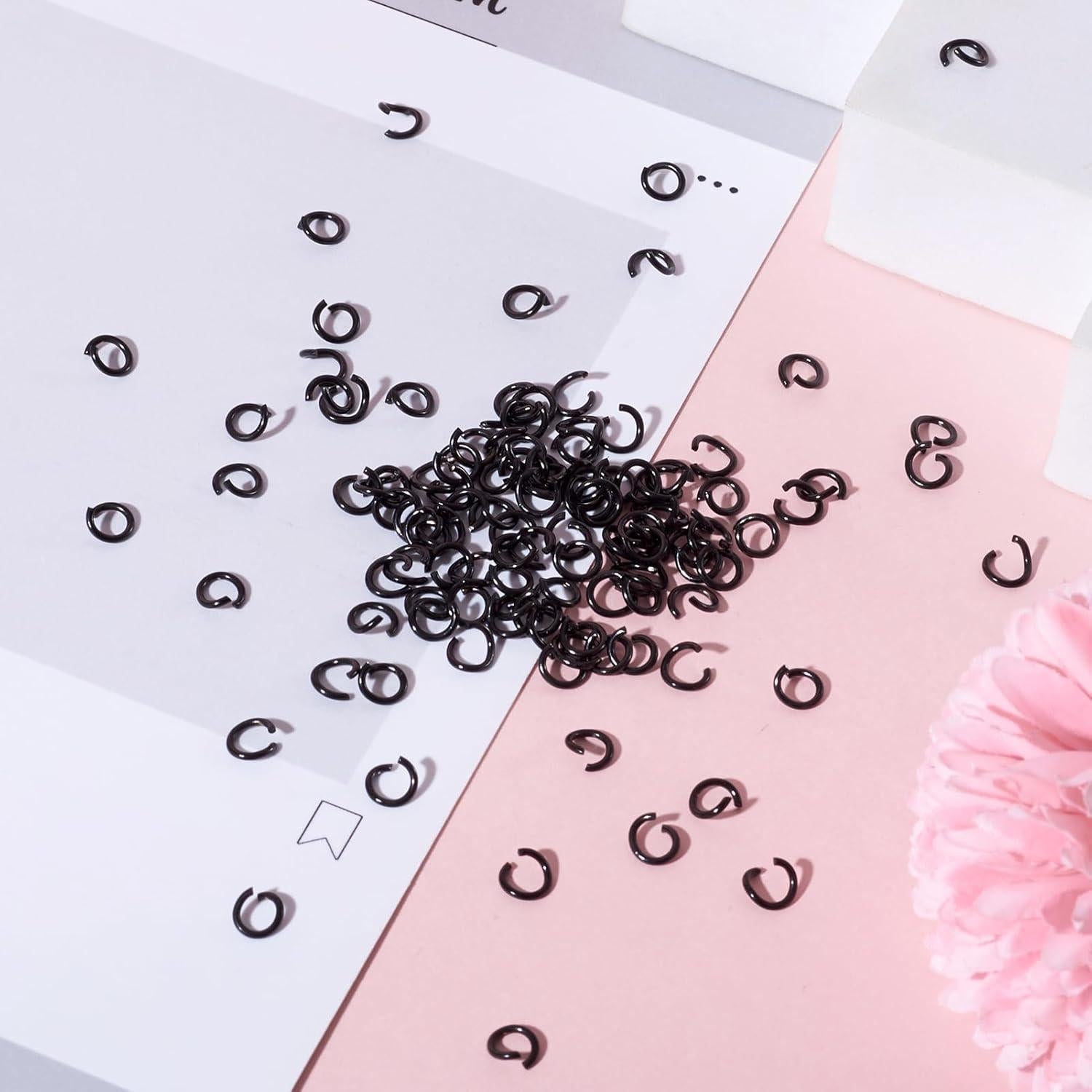 Conectores de Anillas Abiertas PH PandaHall 200 Pcs 6mm Acero Inoxidable