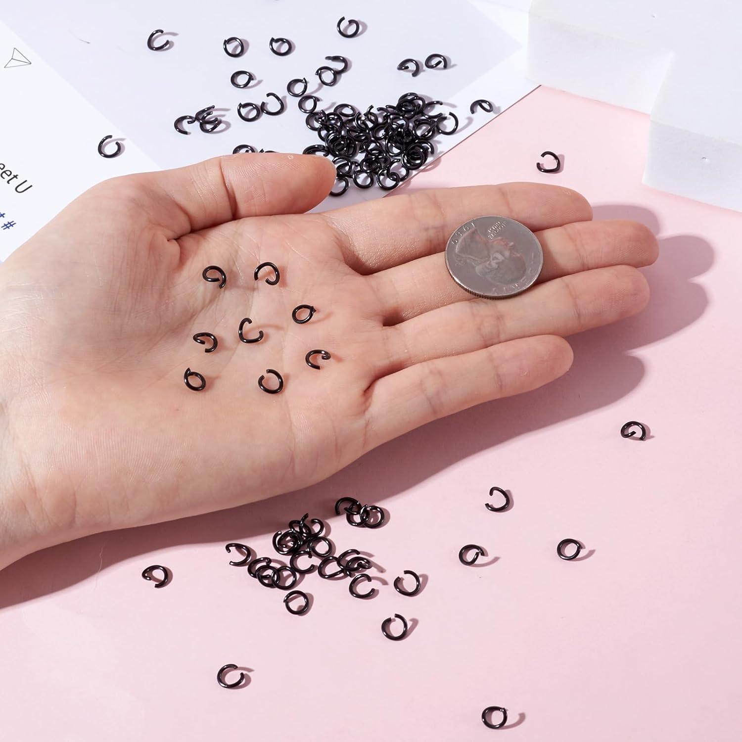 Conectores de Anillas Abiertas PH PandaHall 200 Pcs 6mm Acero Inoxidable