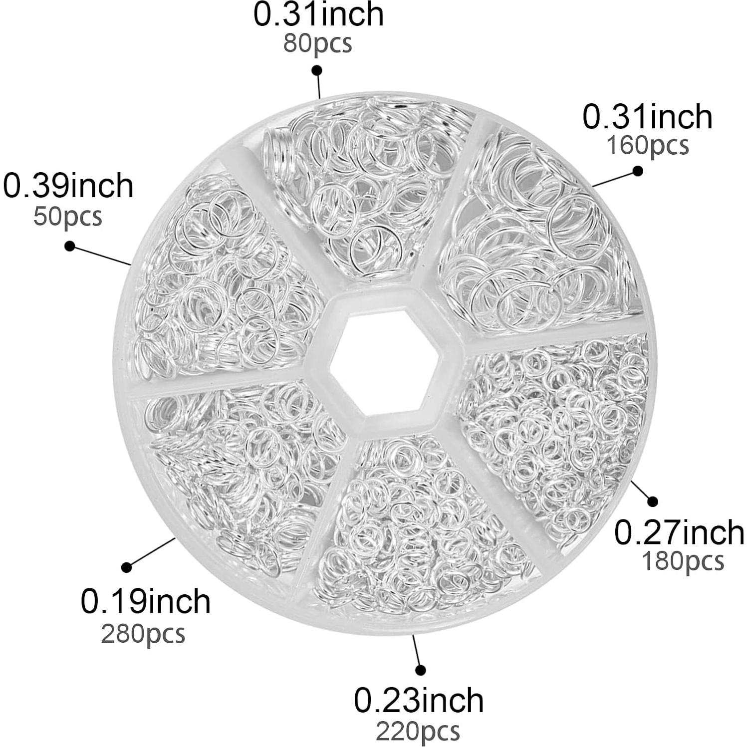 1000 Conectores O Ring Abiertos Hetenoyo Acero Inoxidable 4-10mm