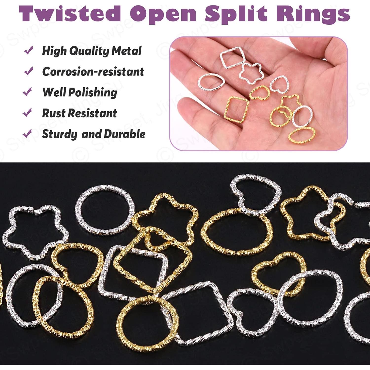 Kit 400 Anillos de Salto Abierto Swpeet 5 Formas 12-18mm