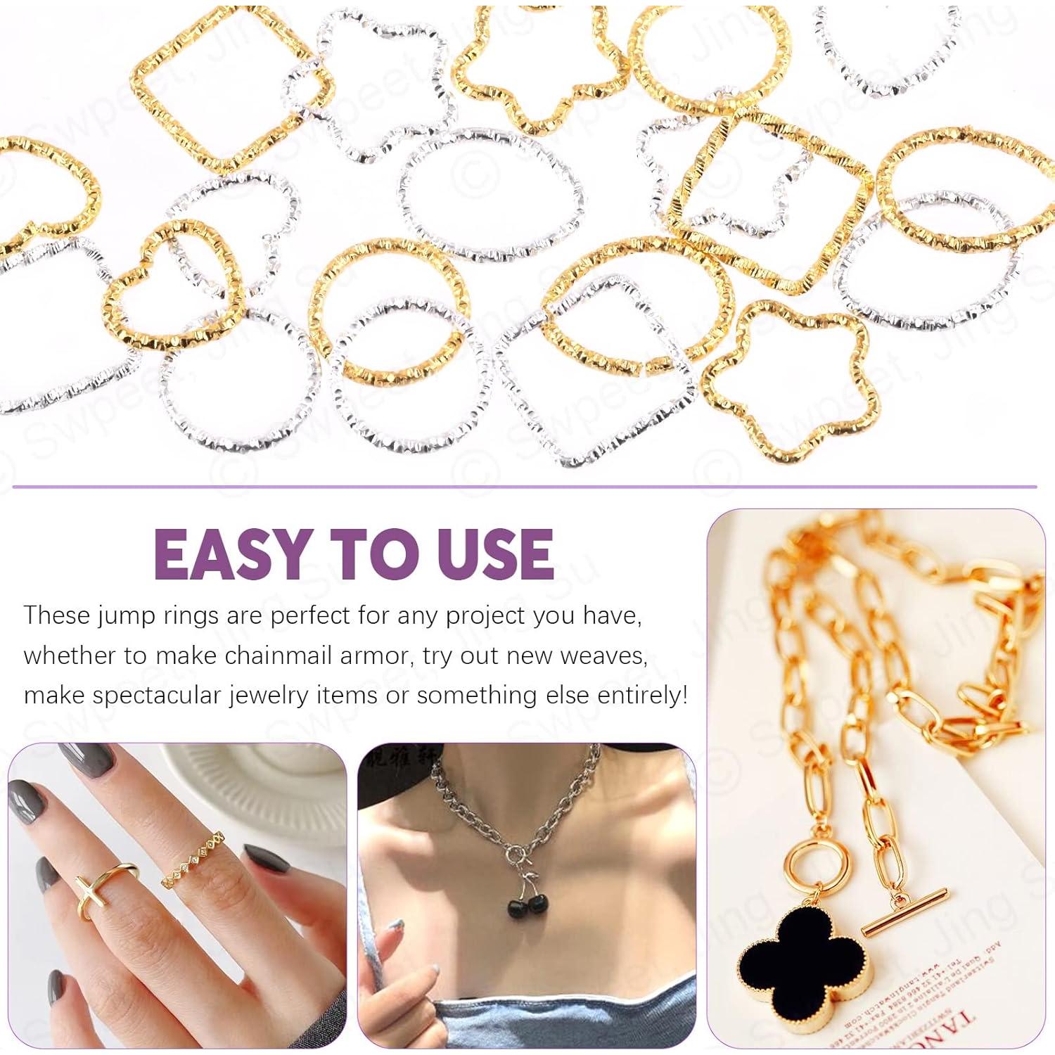 Kit 400 Anillos de Salto Abierto Swpeet 5 Formas 12-18mm