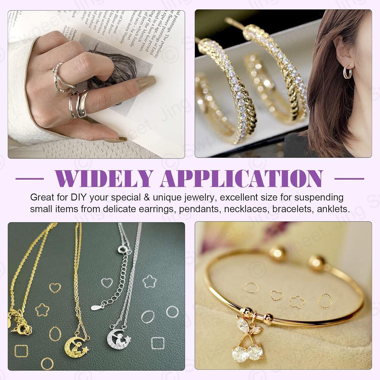 Kit 400 Anillos de Salto Abierto Swpeet 5 Formas 12-18mm