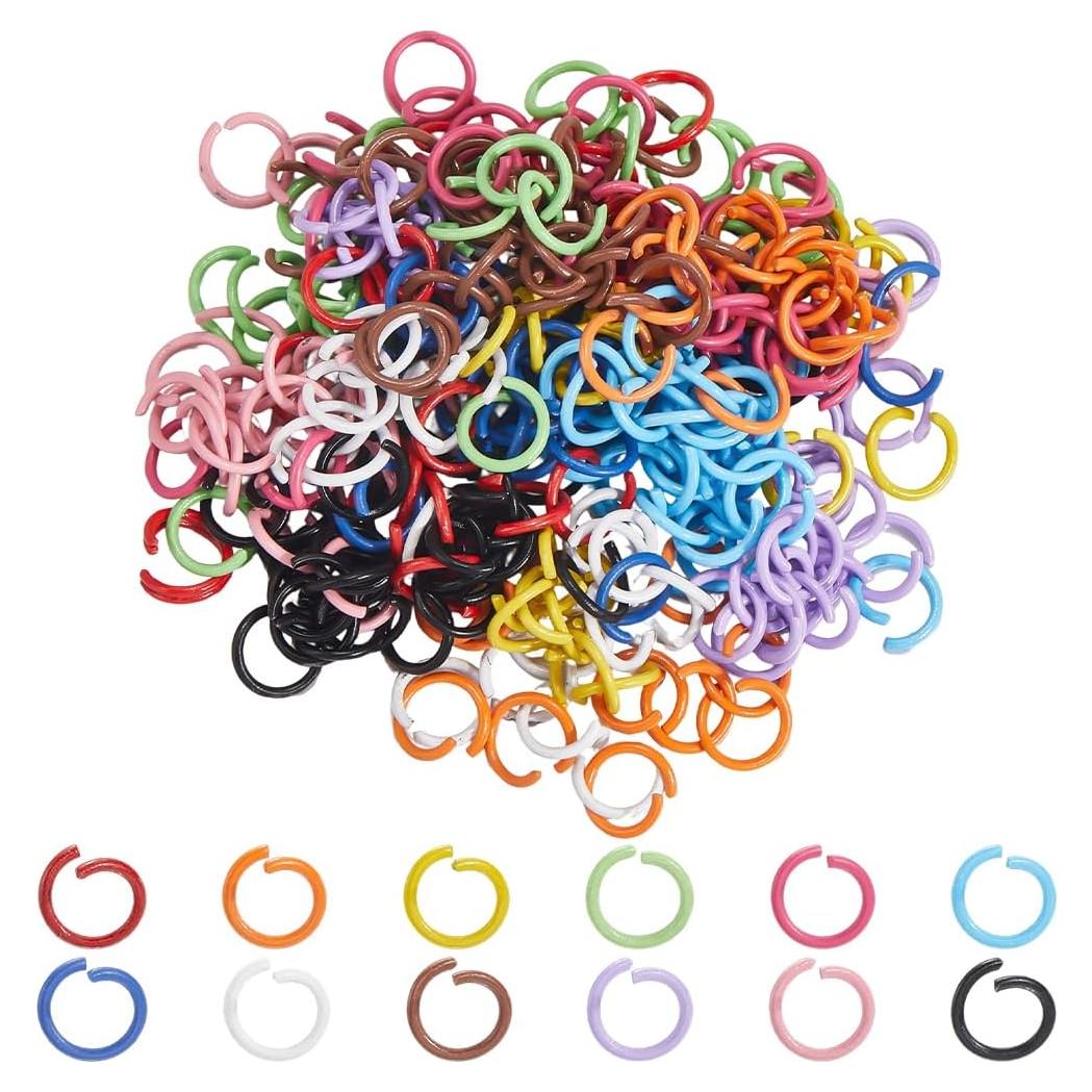 Anillas Abiertas de Salto SUNNYCLUE 360 Pcs 10mm 12 Colores