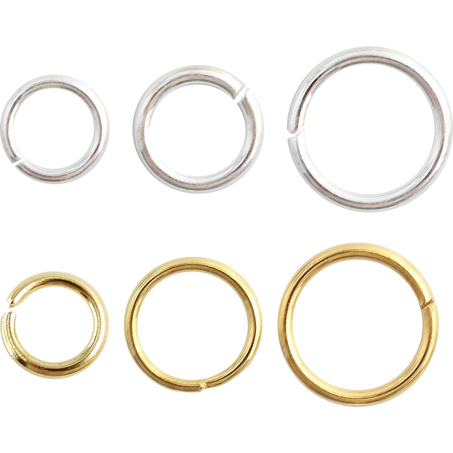 Anillas de Salto Metálicas Pson 5mm Plateadas 1000pcs