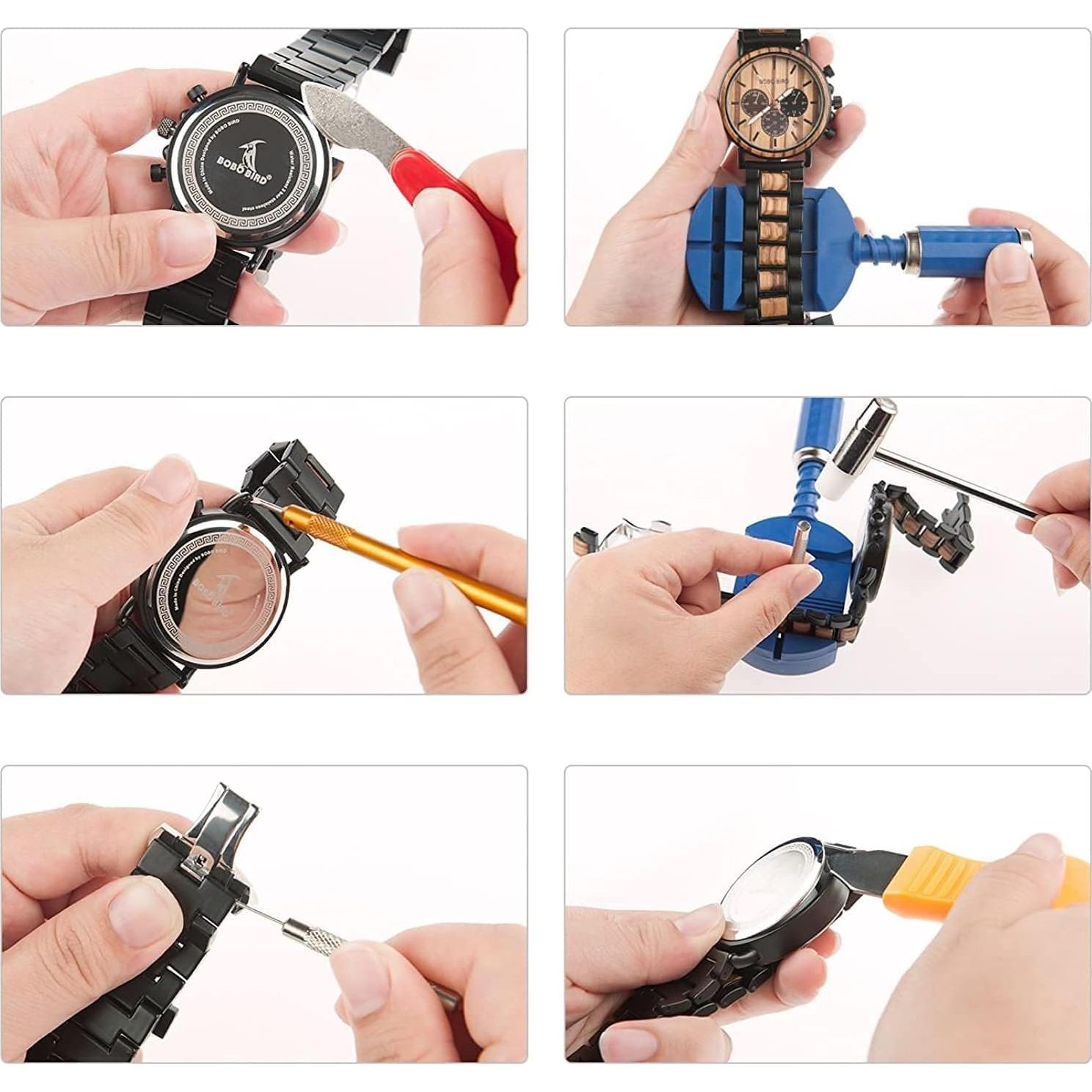 Kit de Herramientas para Reparación de Relojes LIYOU 147 Pcs