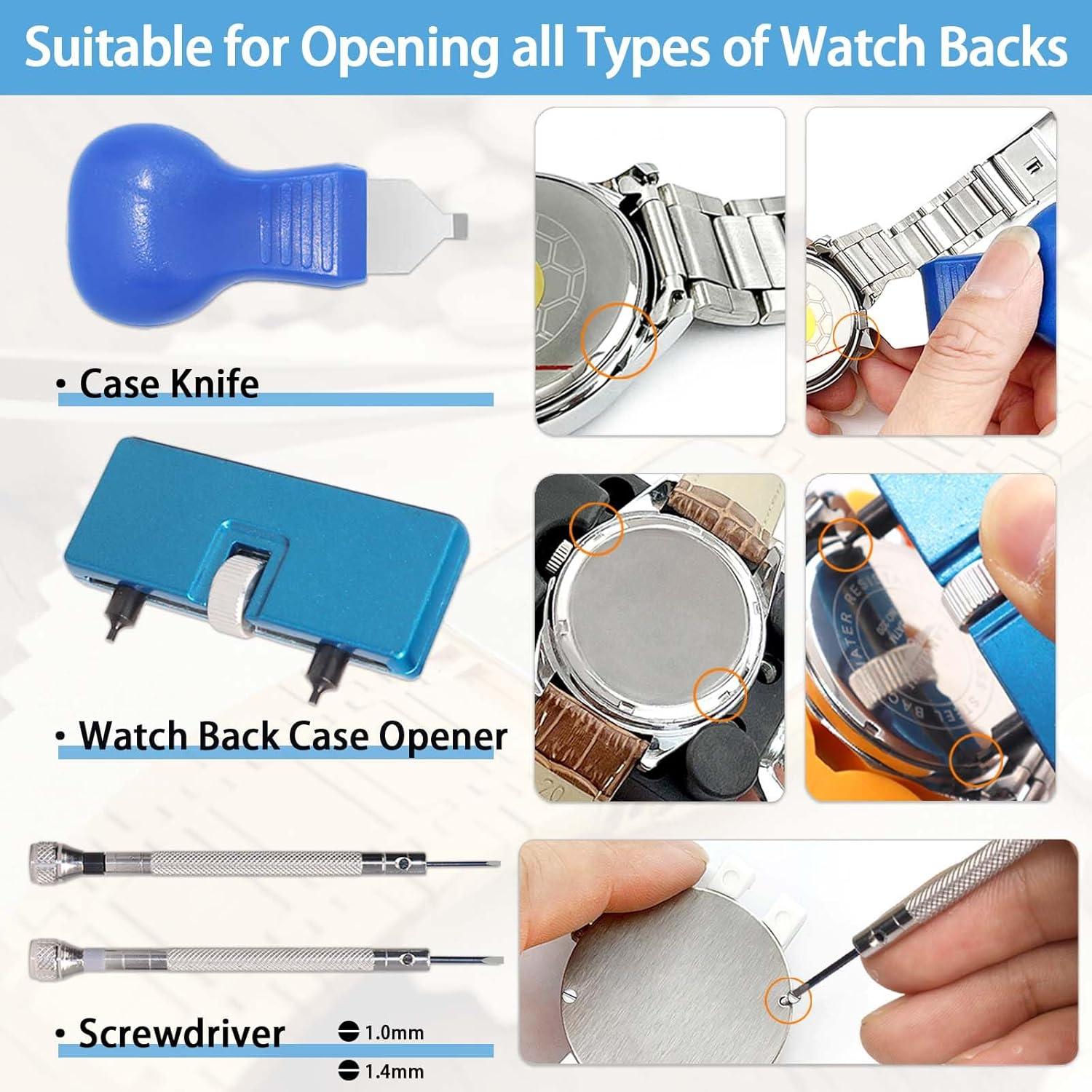 Kit de Herramientas para Reloj GLDCAPA con 60 Baterías