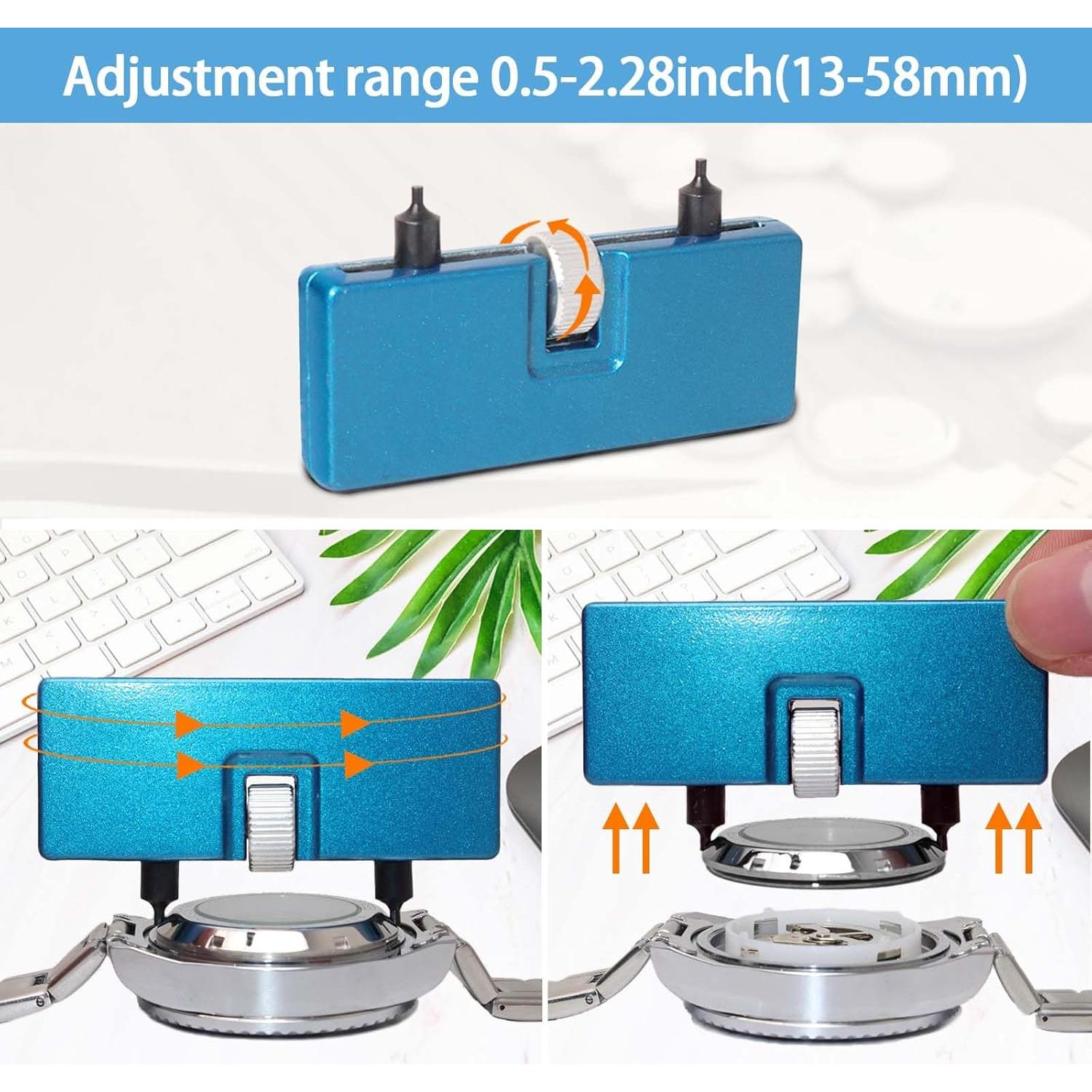 Kit de Herramientas para Reloj GLDCAPA con 60 Baterías