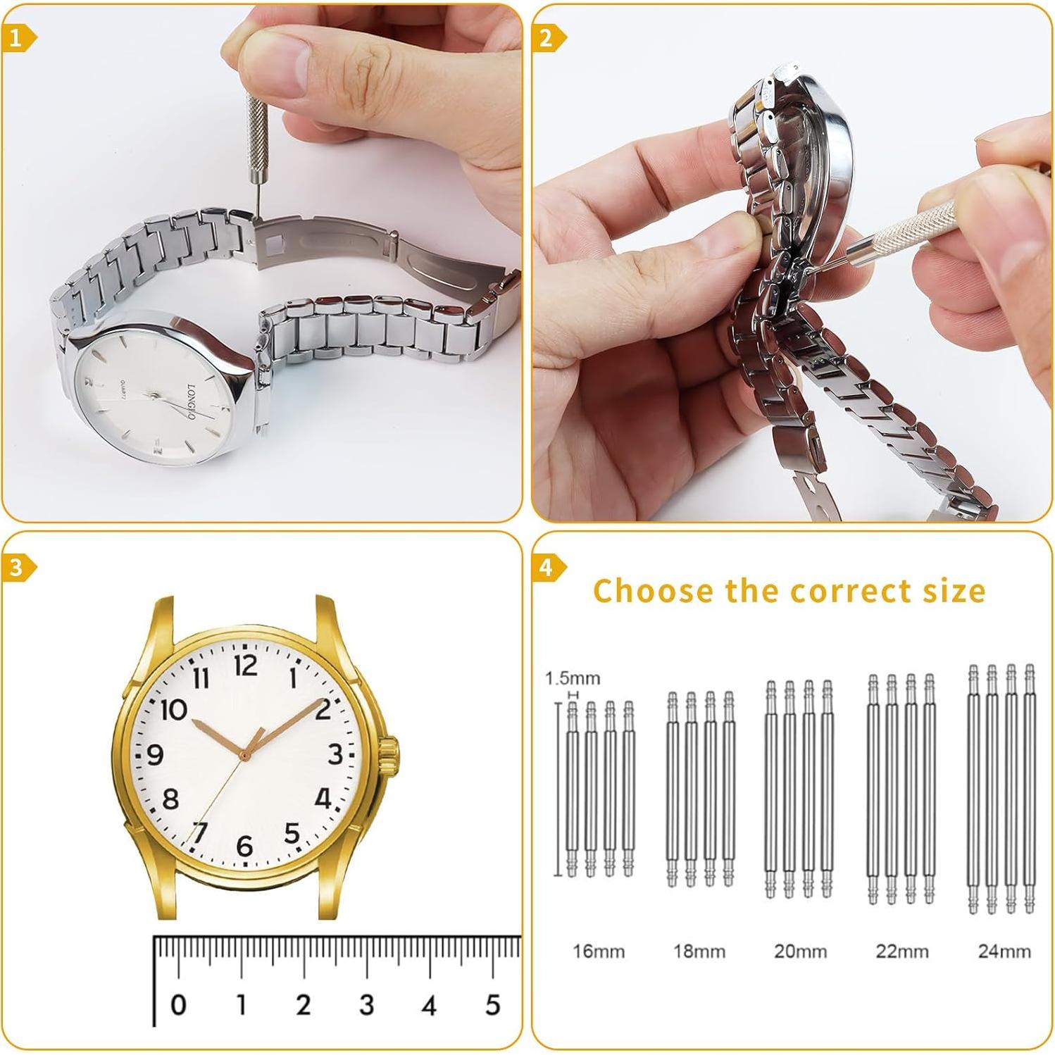 Kit de Herramientas para Reloj GAQWOK - Eliminación de Eslabones