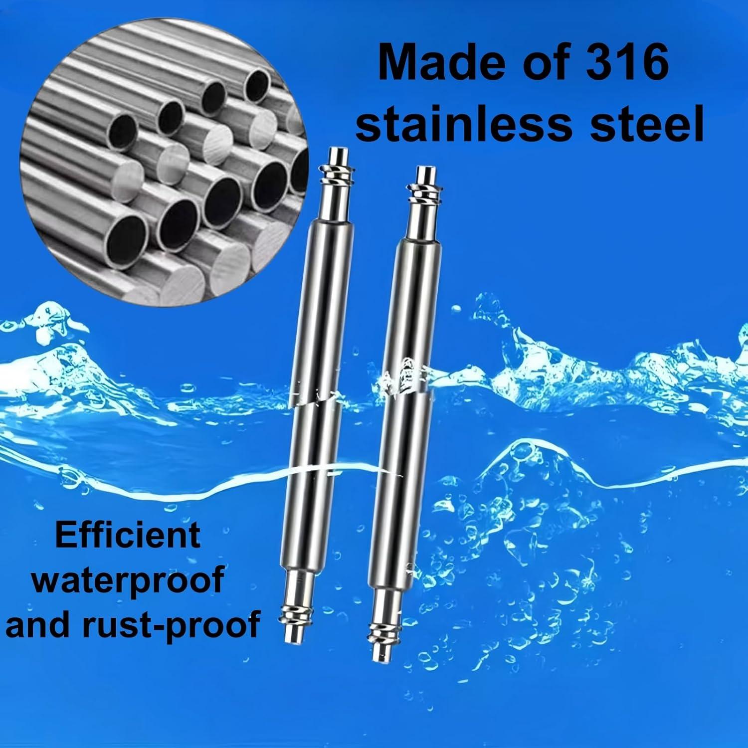 Kit 360 Pasadores de Correa de Reloj Acero Inoxidable 6-23mm