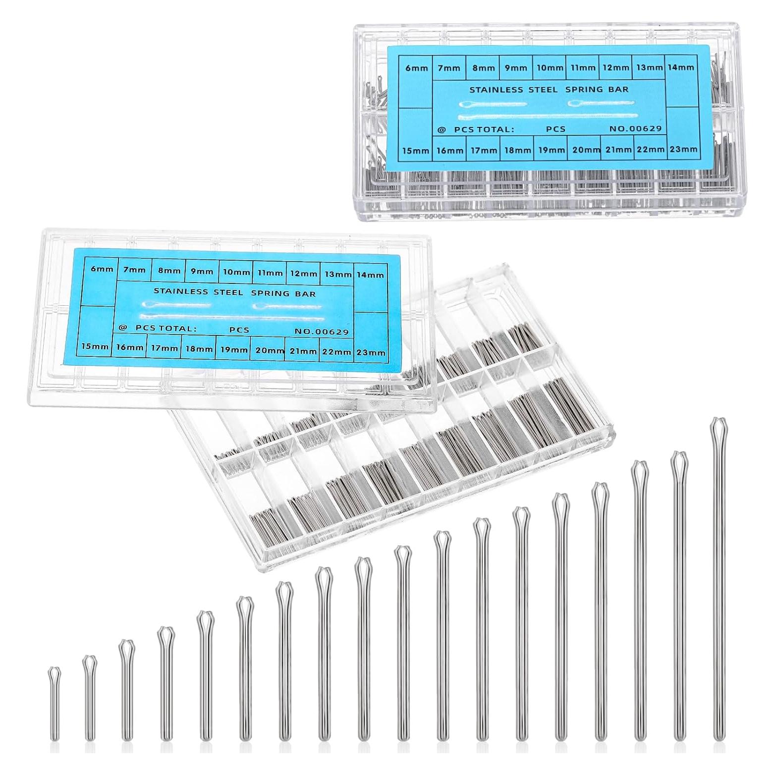 Pasadores de Enlace de Reloj Giantree 720 Piezas Acero Inoxidable 6-23mm