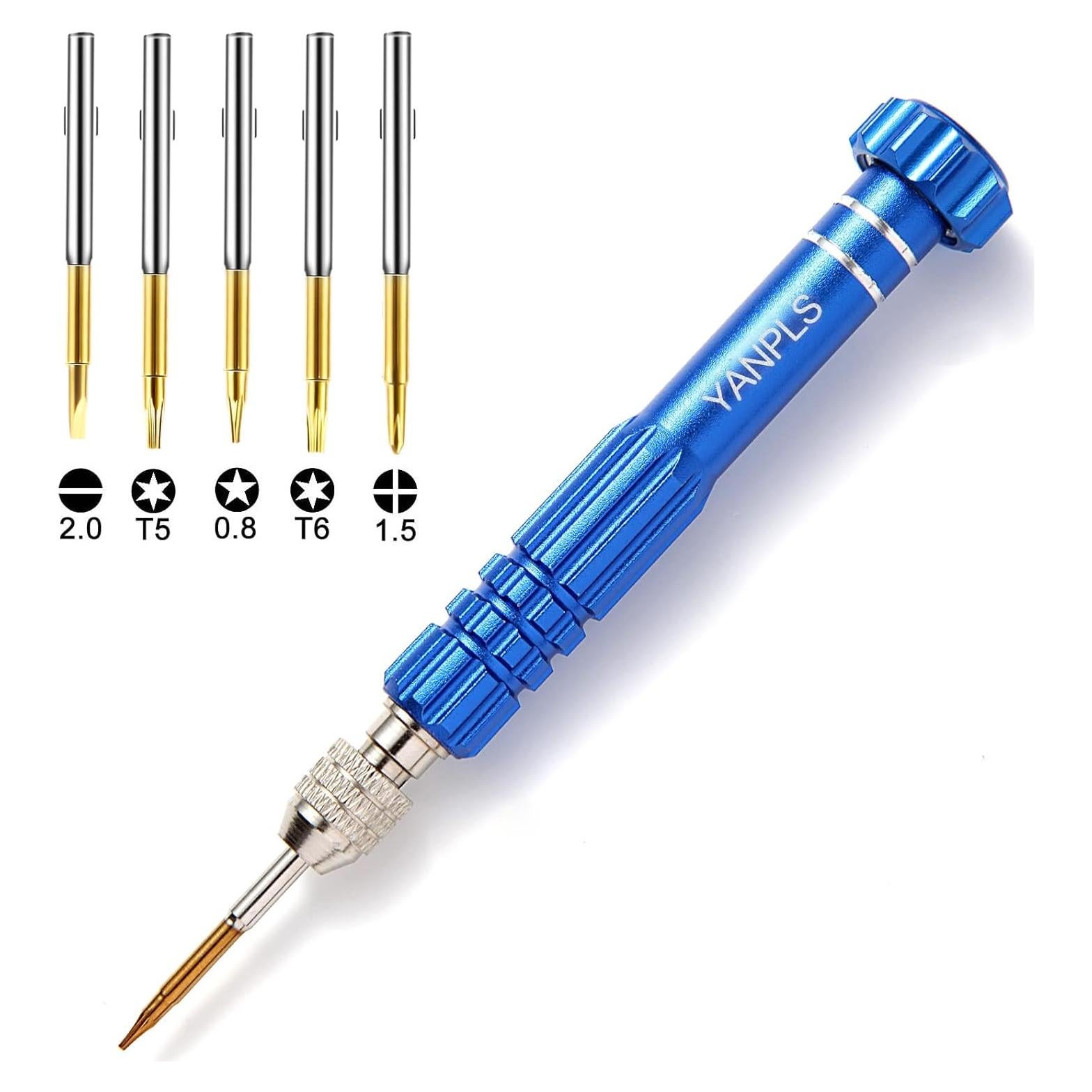 Juego de Destornilladores de Precisión YANPLS 5 Puntas Magnéticas