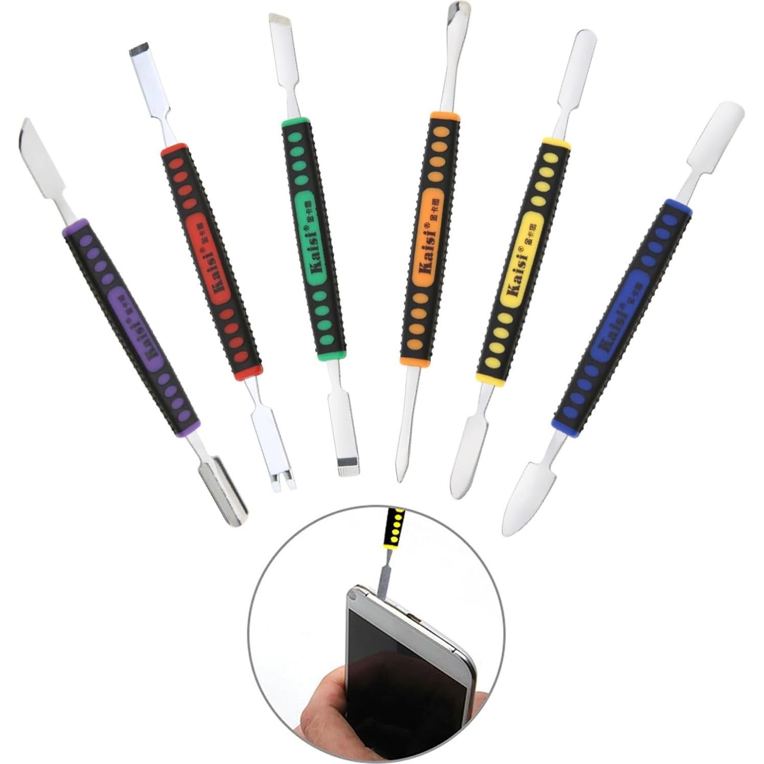 Set de 6 Espátulas de Metal Doble Extremo OriGlam