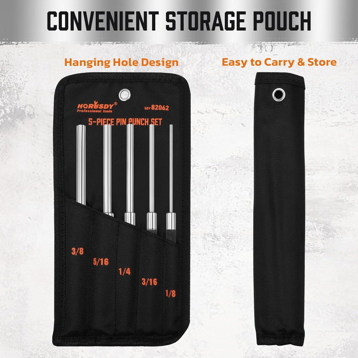 Juego de 5 Puntas de Pasador HORUSDY 20.32 cm Acero al Carbono