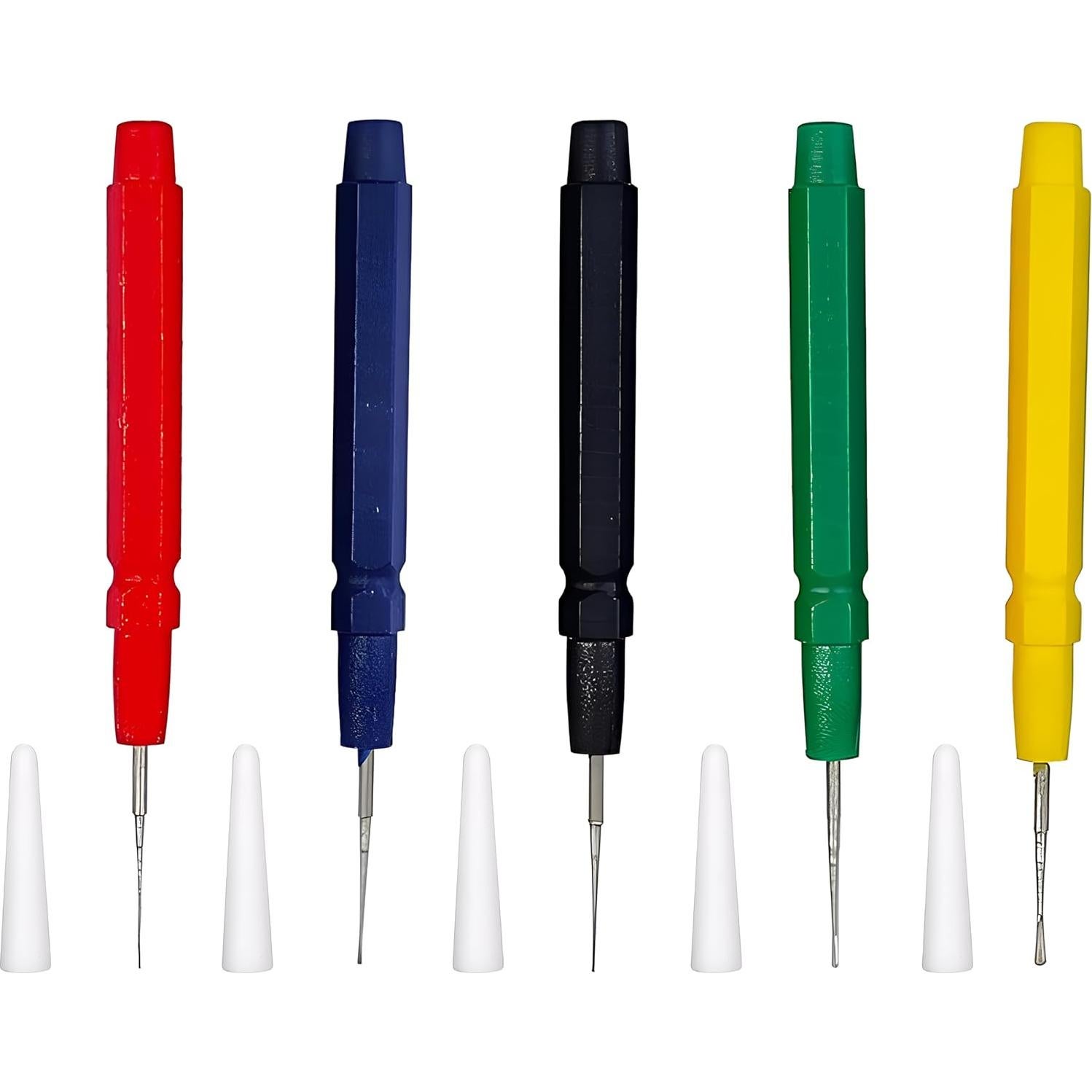 Juego de Agujas de Aceite Taurish - 5 Bolígrafos para Relojeros