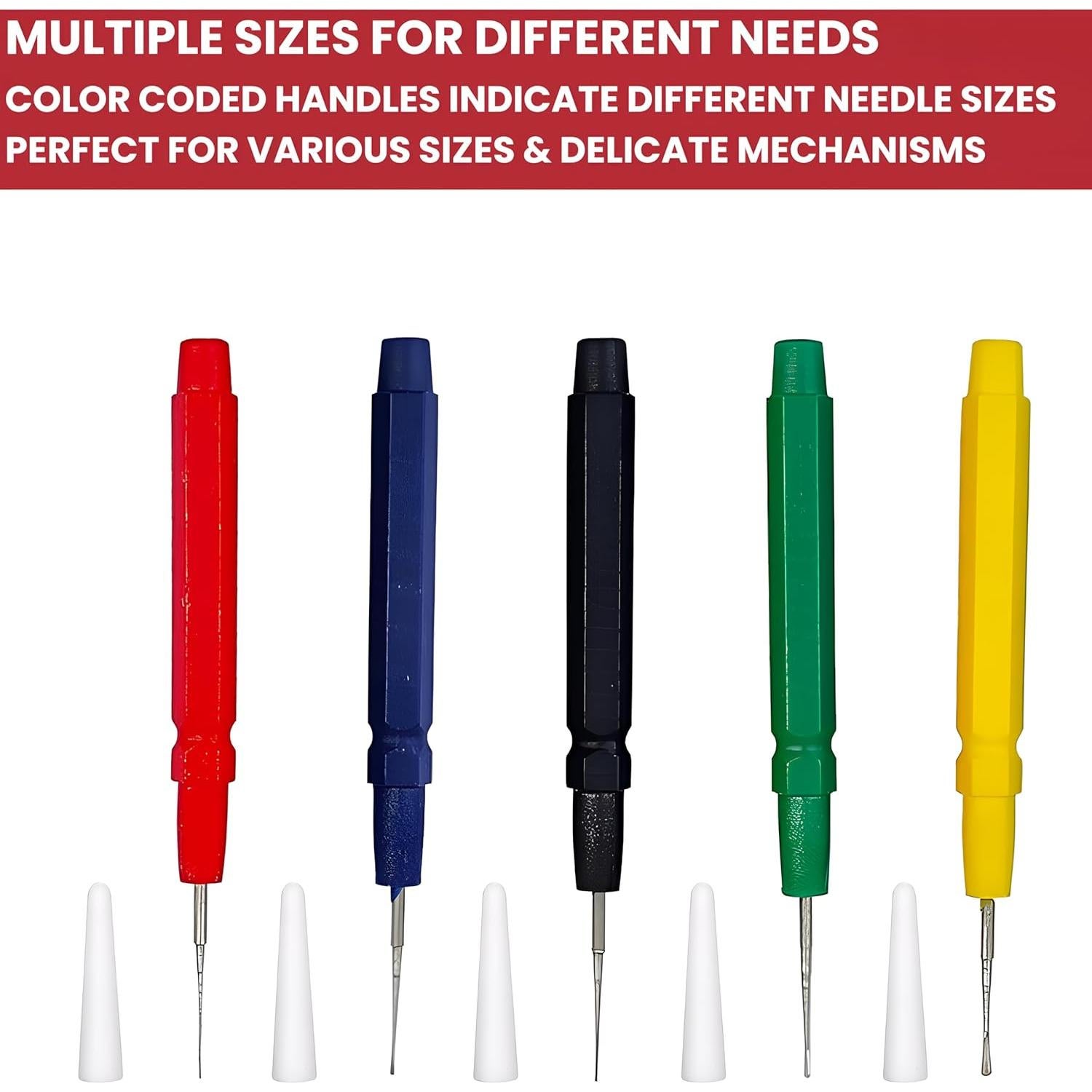 Juego de Agujas de Aceite Taurish - 5 Bolígrafos para Relojeros