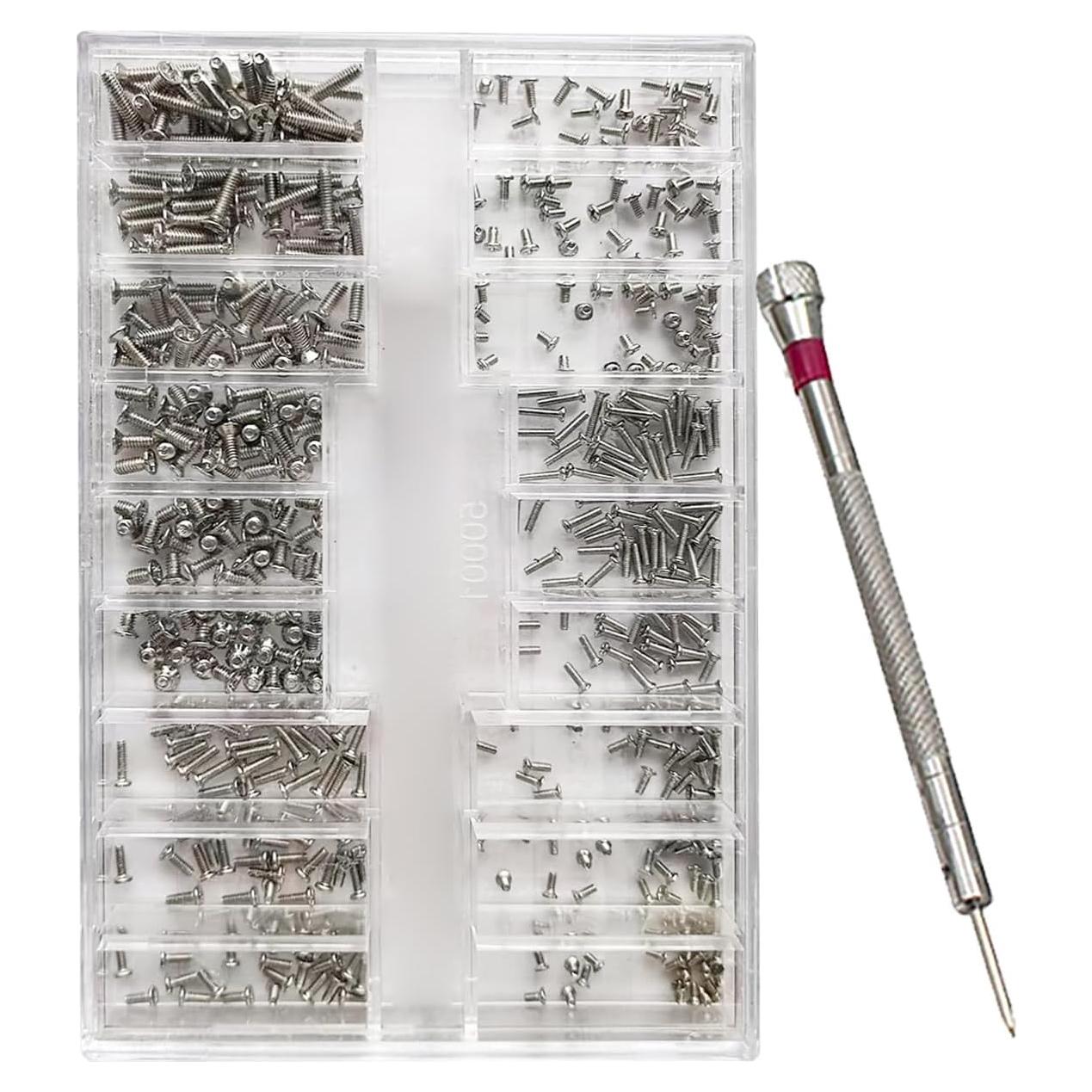 Kit de Micro Tornillos Phillips LZJPECES 500 Piezas Acero Inoxidable