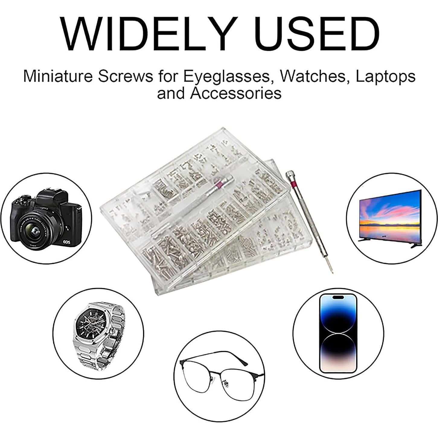 Kit de Micro Tornillos Phillips LZJPECES 500 Piezas Acero Inoxidable